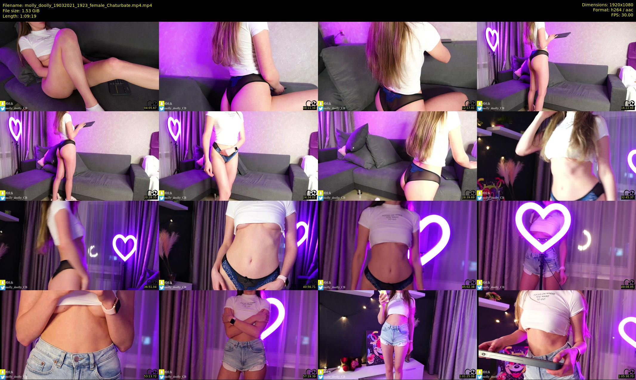 molly_doolly — 70 minute Chaturbate female cam show recording, 1080p, Mar 19, 2021
