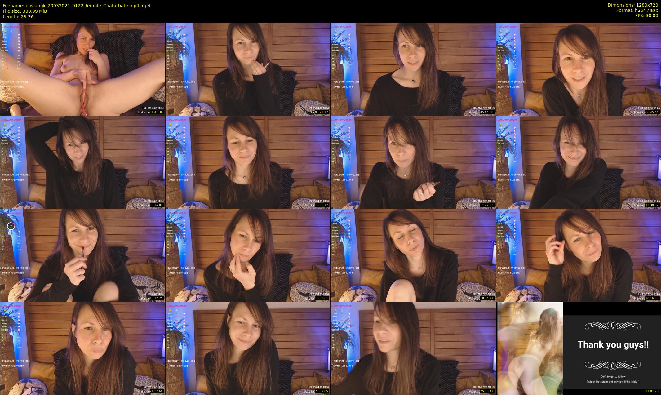oliviaogk — 29 minute Chaturbate female cam show recording, 720p, Mar 20, 2021