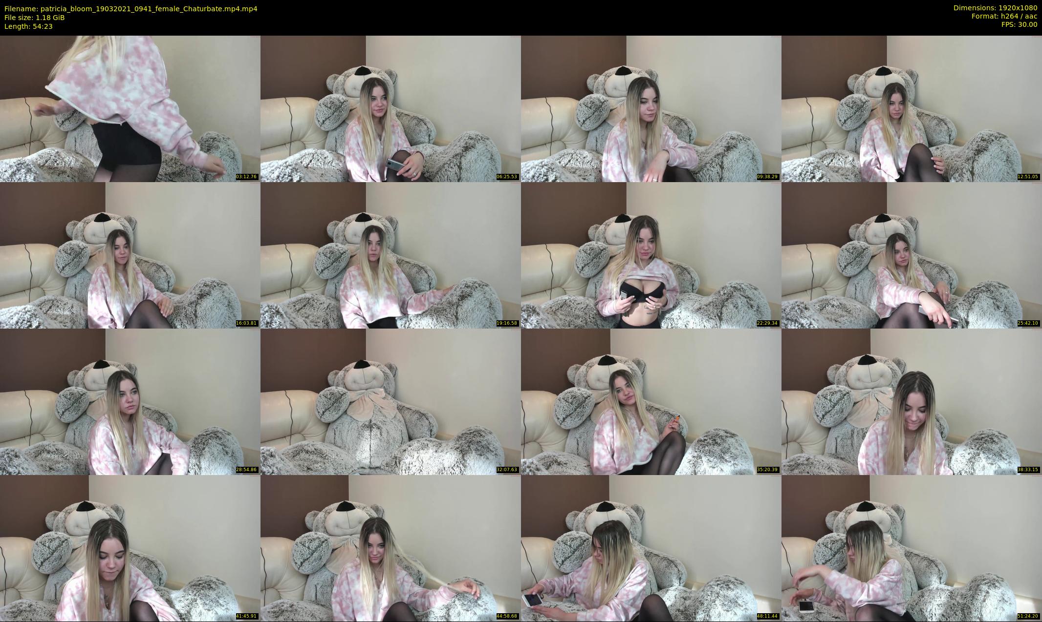 patricia_bloom — 55 minute Chaturbate female cam show recording, 1080p, Mar 19, 2021