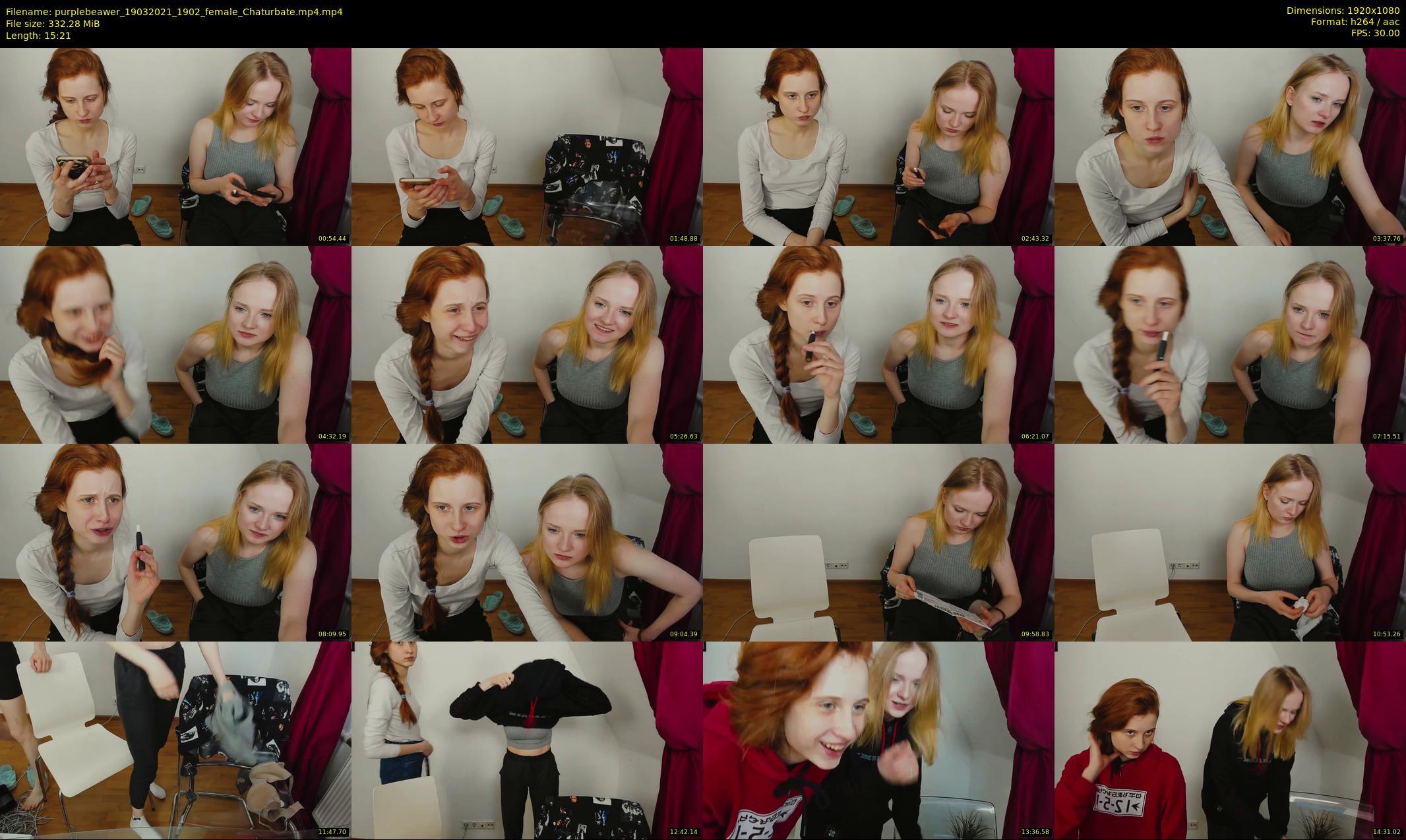 purplebeawer — 16 minute Chaturbate female cam show recording, 1080p, Mar 19, 2021