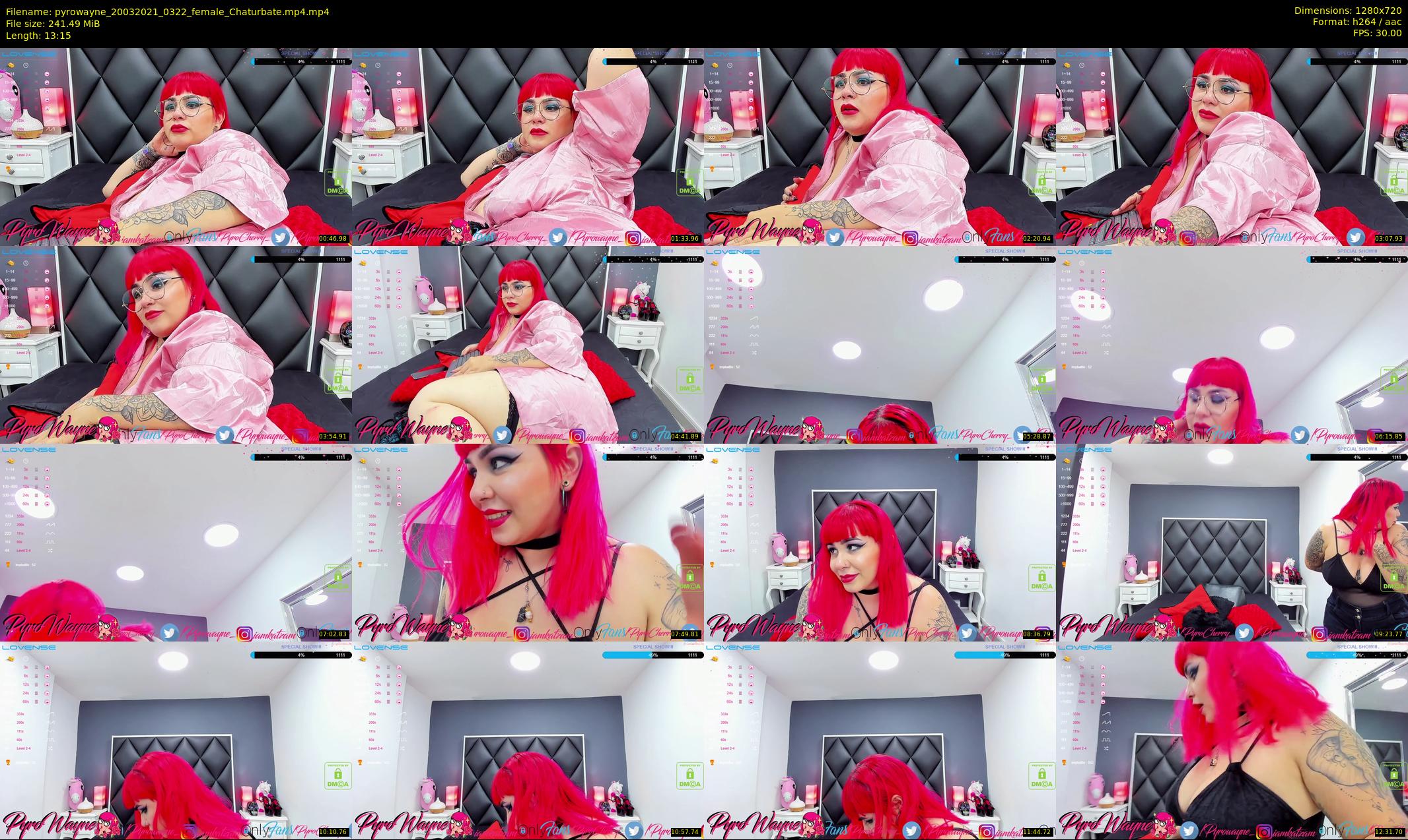 pyrowayne — 14 minute Chaturbate female cam show recording, 720p, Mar 20, 2021