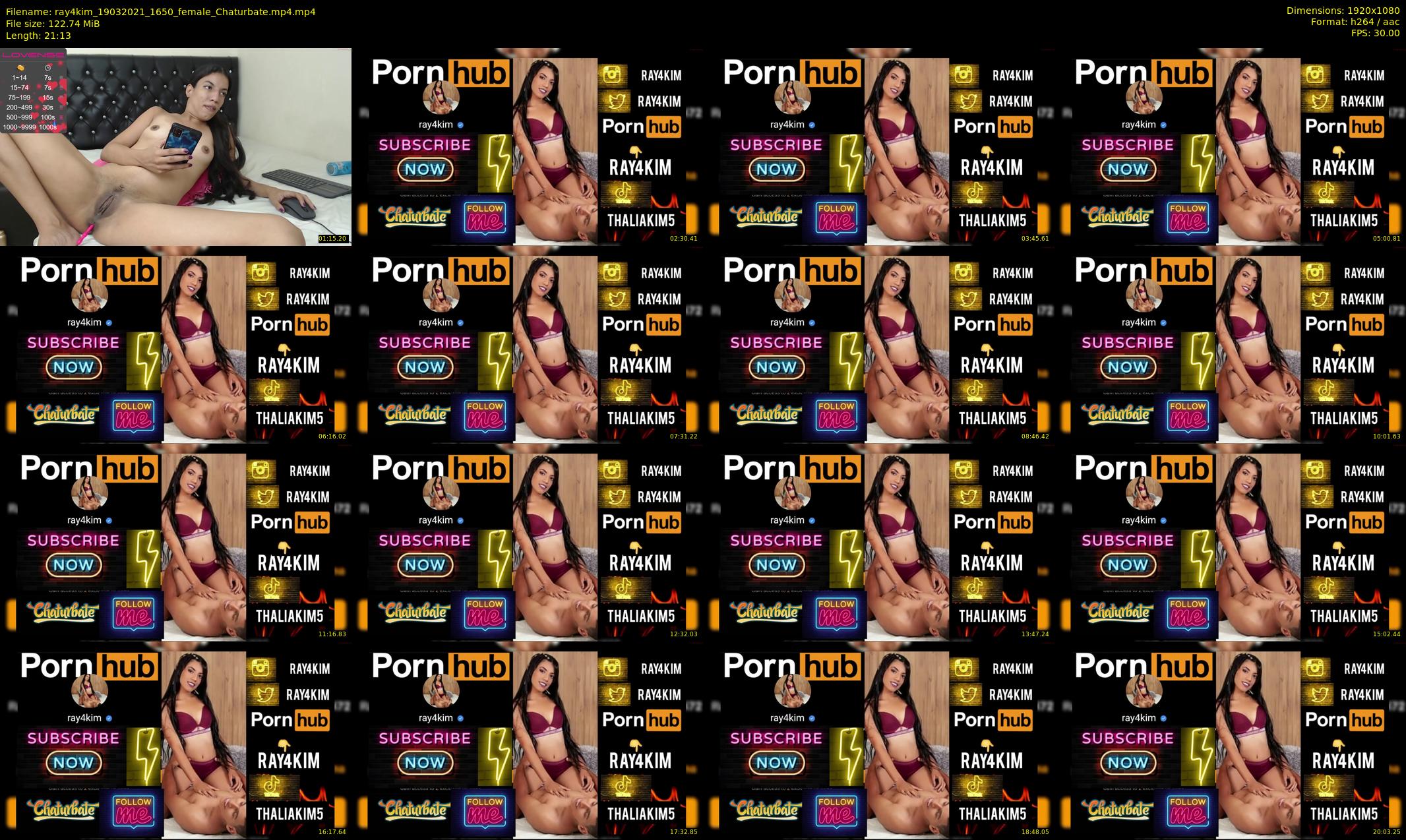 ray4kim — 22 minute Chaturbate couple cam show recording, 1080p, Mar 19, 2021