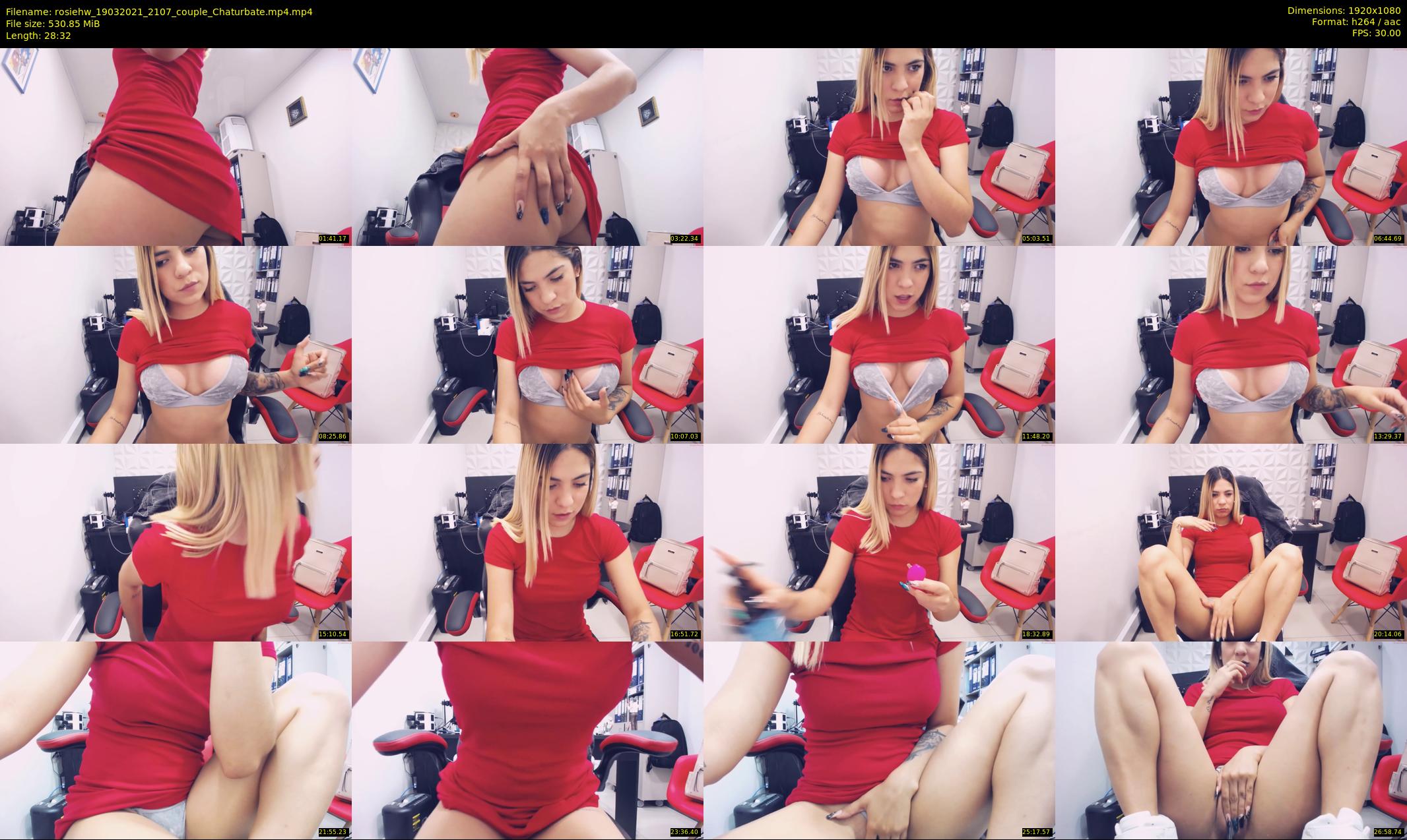 rosiehw — 29 minute Chaturbate couple cam show recording, 1080p, Mar 19, 2021
