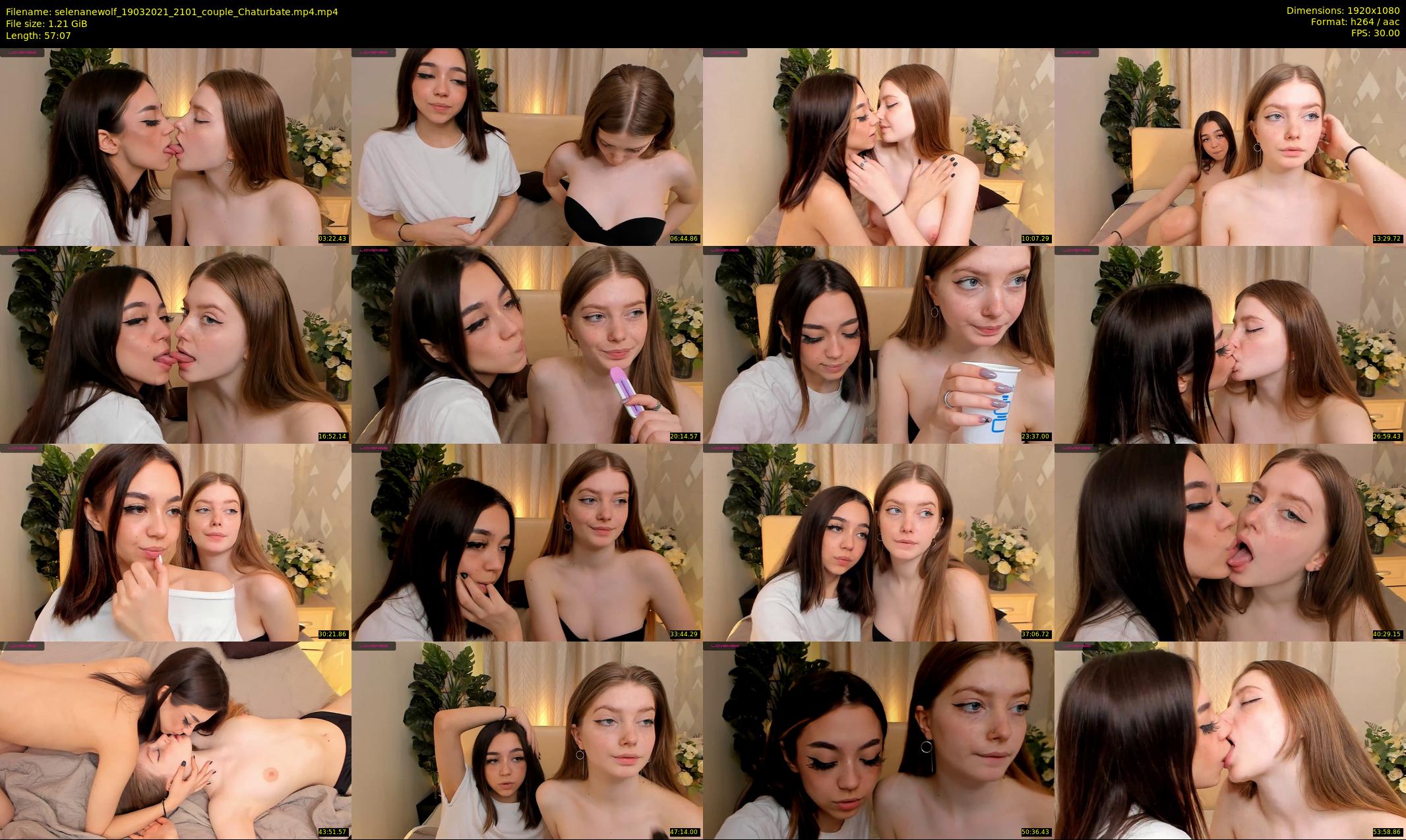 selenanewolf — 58 minute Chaturbate couple cam show recording, 1080p, Mar 19, 2021
