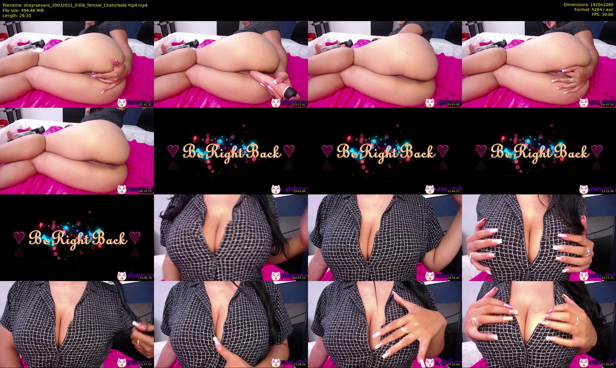 shayraevans — 29 minute Chaturbate female cam show recording, 1080p, Mar 20, 2021