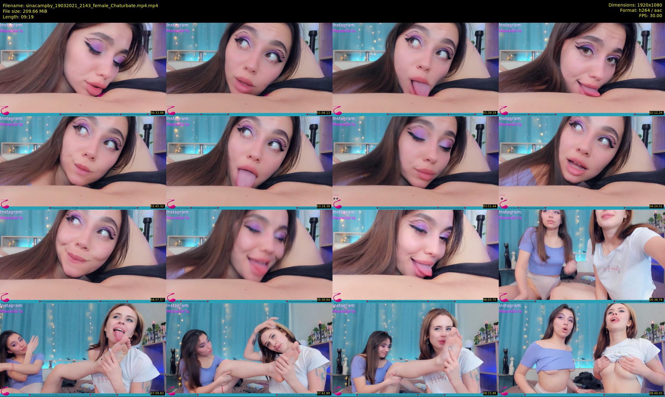 sinacampby — 10 minute Chaturbate couple cam show recording, 1080p, Mar 19, 2021