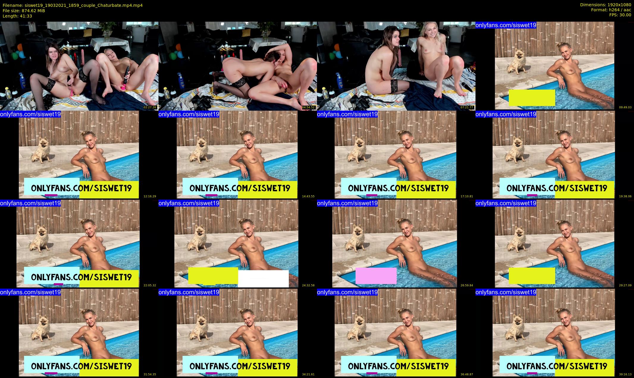 siswet19 — 42 minute Chaturbate female cam show recording, 1080p, Mar 19, 2021