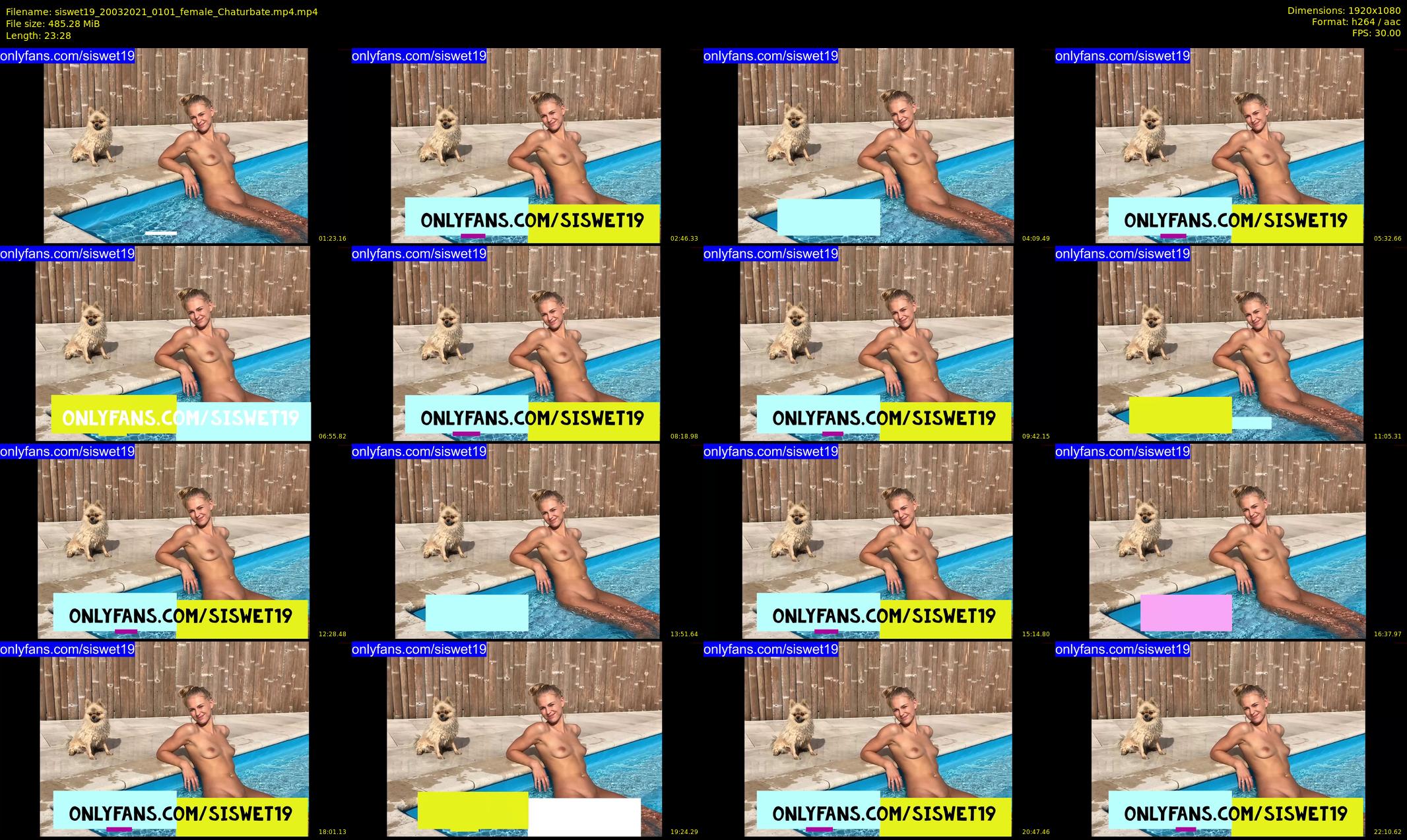 siswet19 — 24 minute Chaturbate female cam show recording, 1080p, Mar 20, 2021
