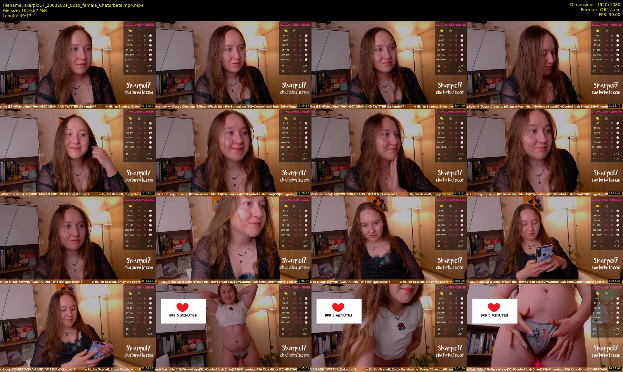 skarpio17 — 50 minute Chaturbate female cam show recording, 1080p, Mar 20, 2021