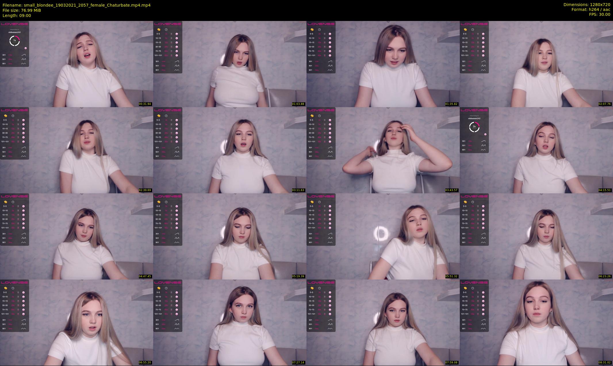 small_blondee — 9 minute Chaturbate female cam show recording, 720p, Mar 19, 2021