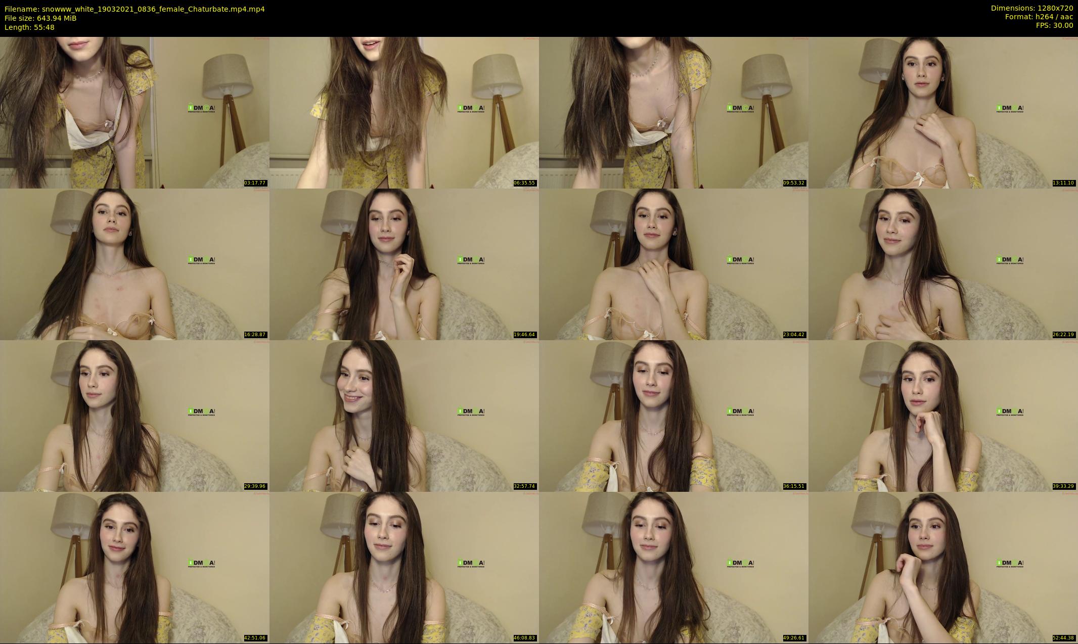 snowww_white — 56 minute Chaturbate female cam show recording, 720p, Mar 19, 2021