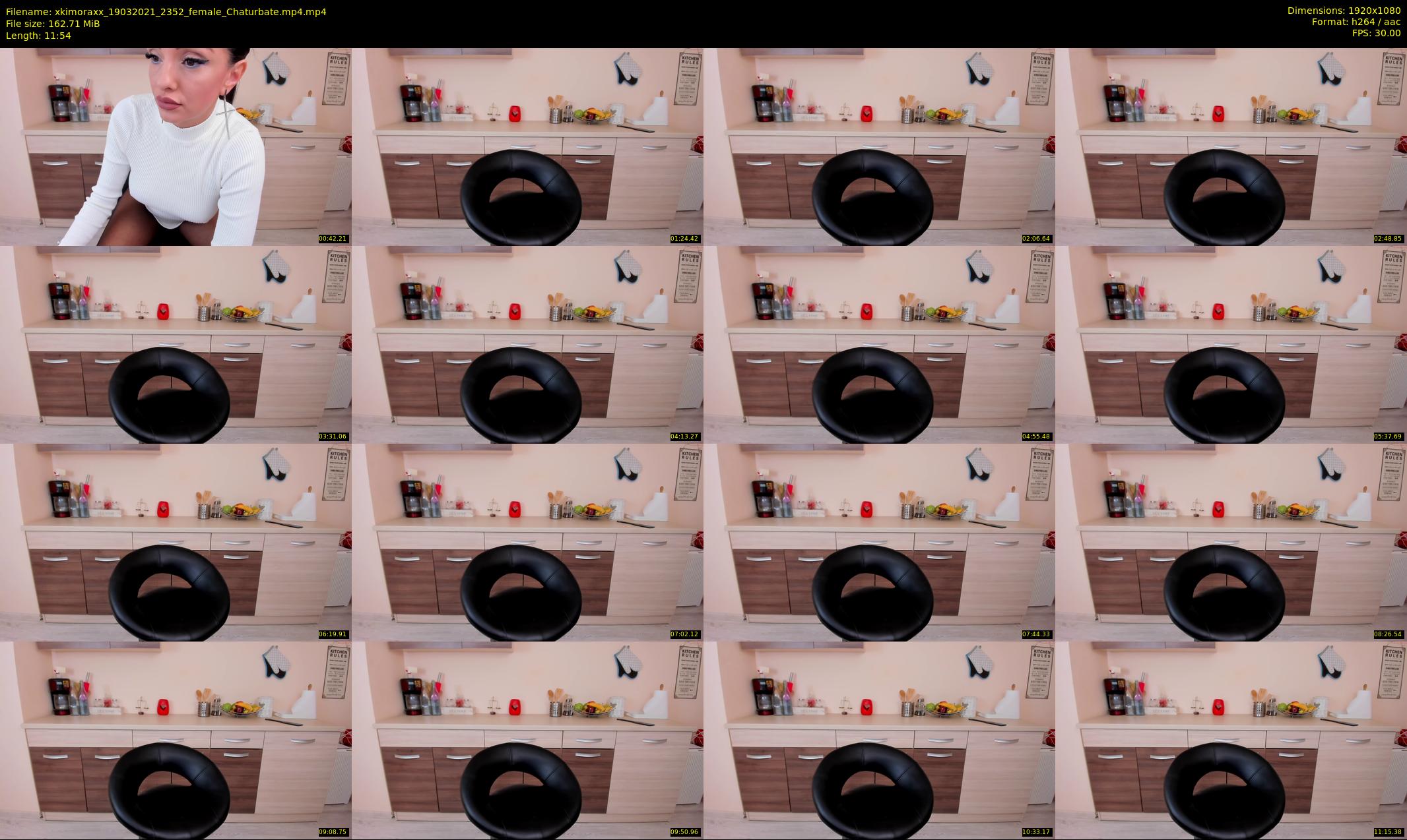 xkimoraxx — 12 minute Chaturbate female cam show recording, 1080p, Mar 19, 2021