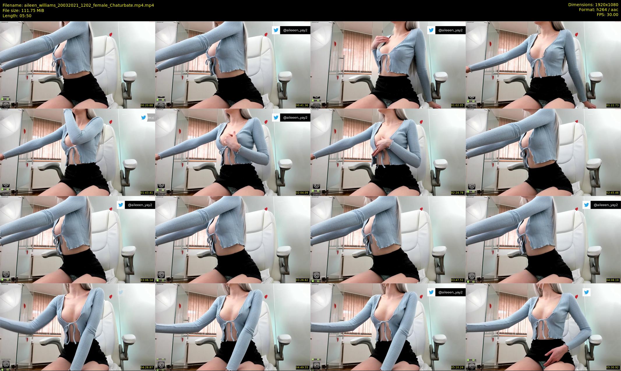 aileen_williams — 6 minute Chaturbate female cam show recording, 1080p, Mar 20, 2021
