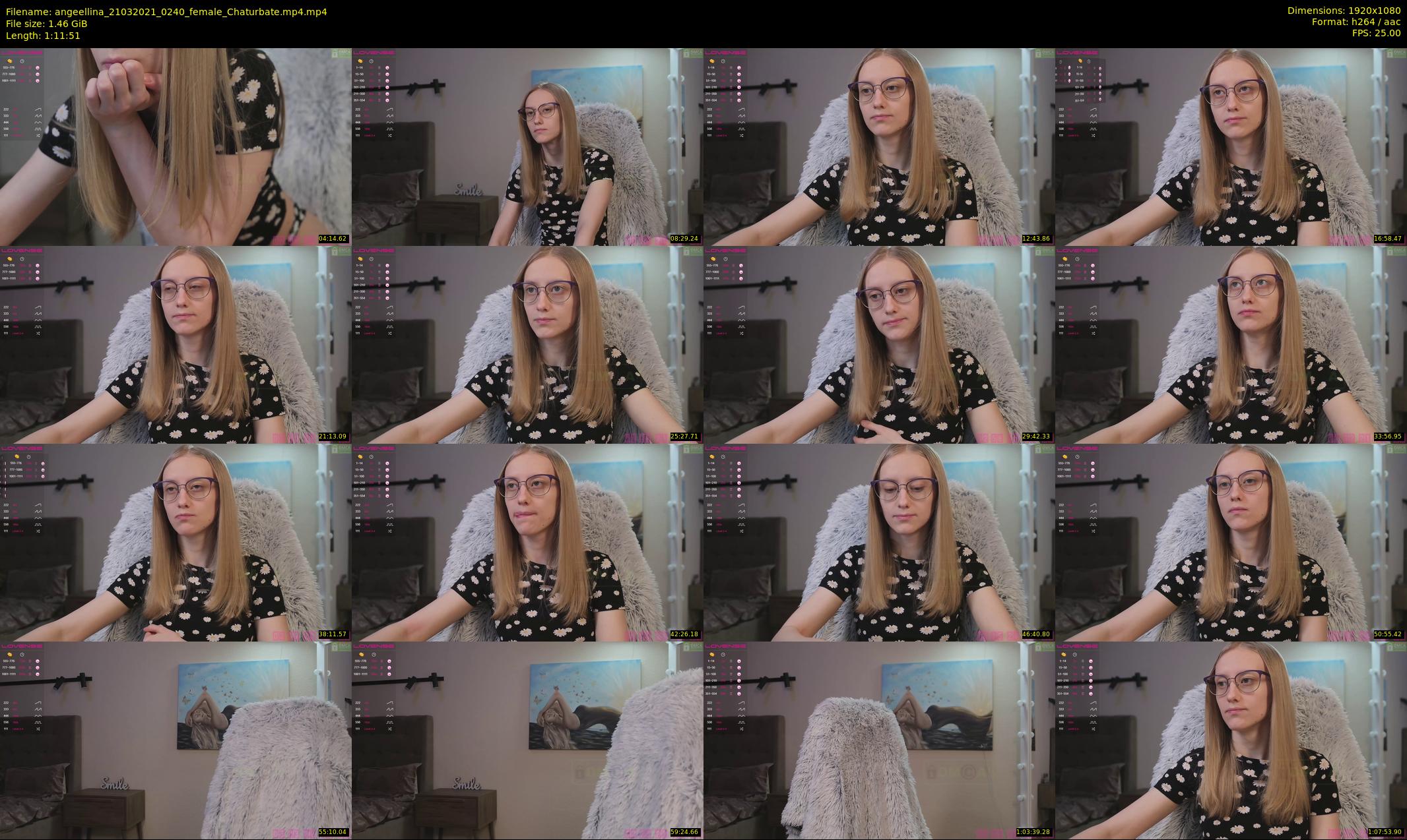 angeellina — 72 minute Chaturbate female cam show recording, 1080p, Mar 21, 2021