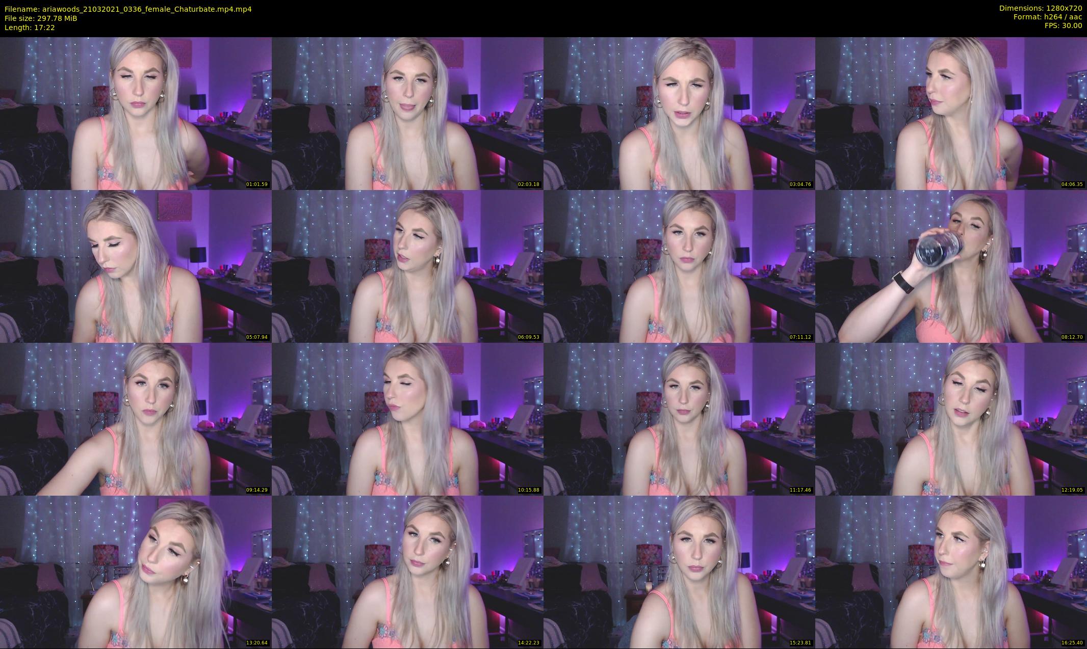 ariawoods — 18 minute Chaturbate female cam show recording, 720p, Mar 21, 2021