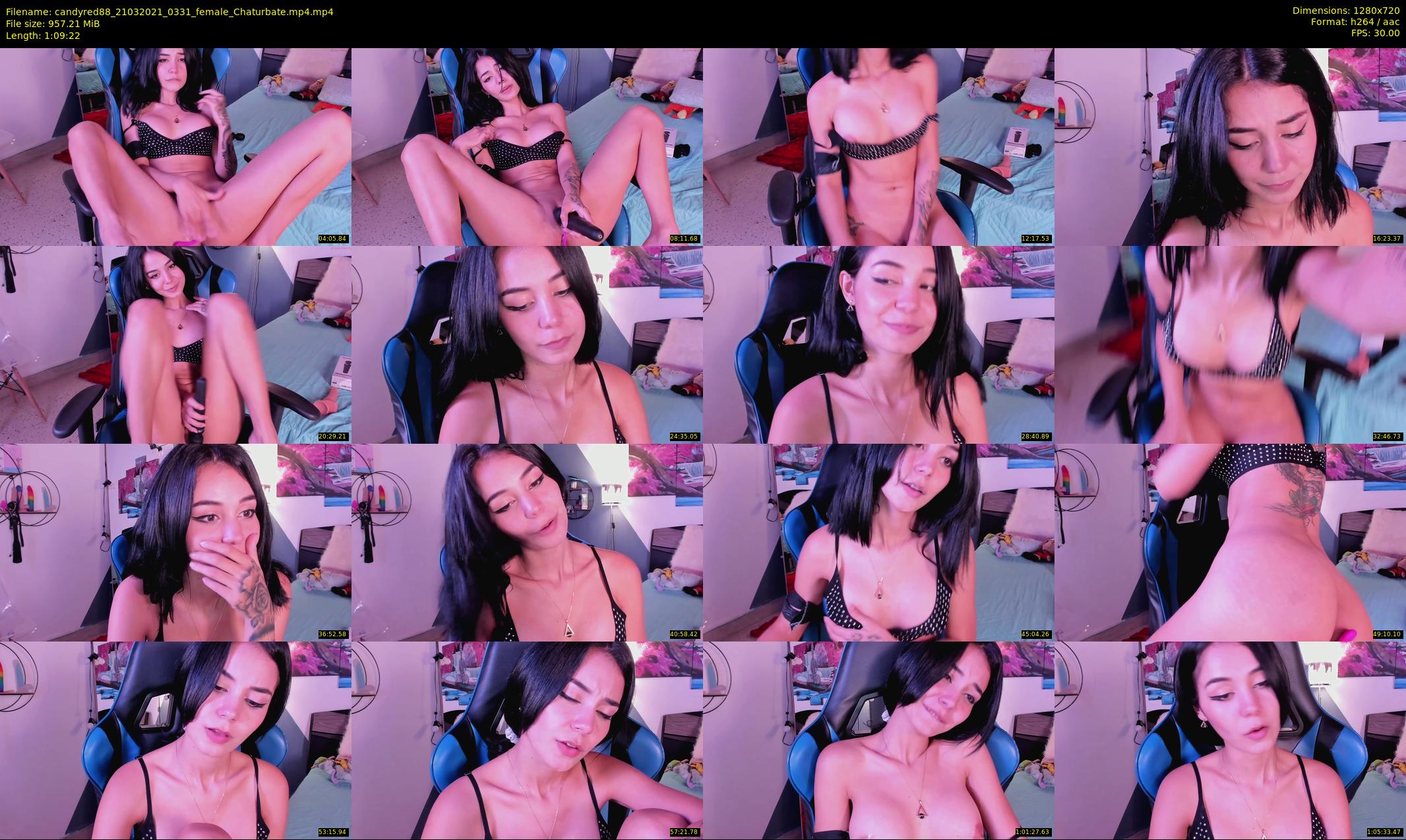 candyred88 — 70 minute Chaturbate female cam show recording, 720p, Mar 21, 2021