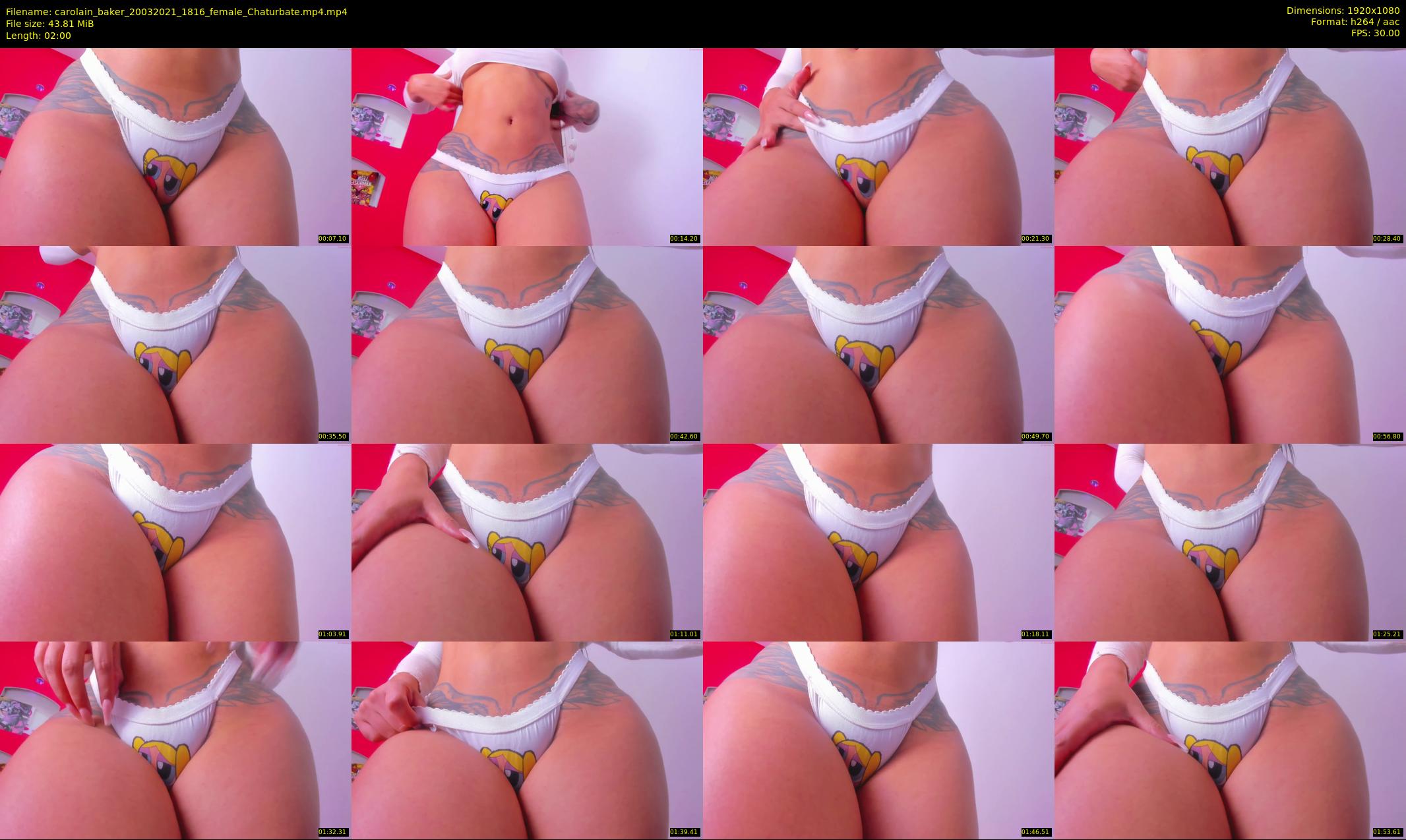 carolain_baker — 2 minute Chaturbate female cam show recording, 1080p, Mar 20, 2021