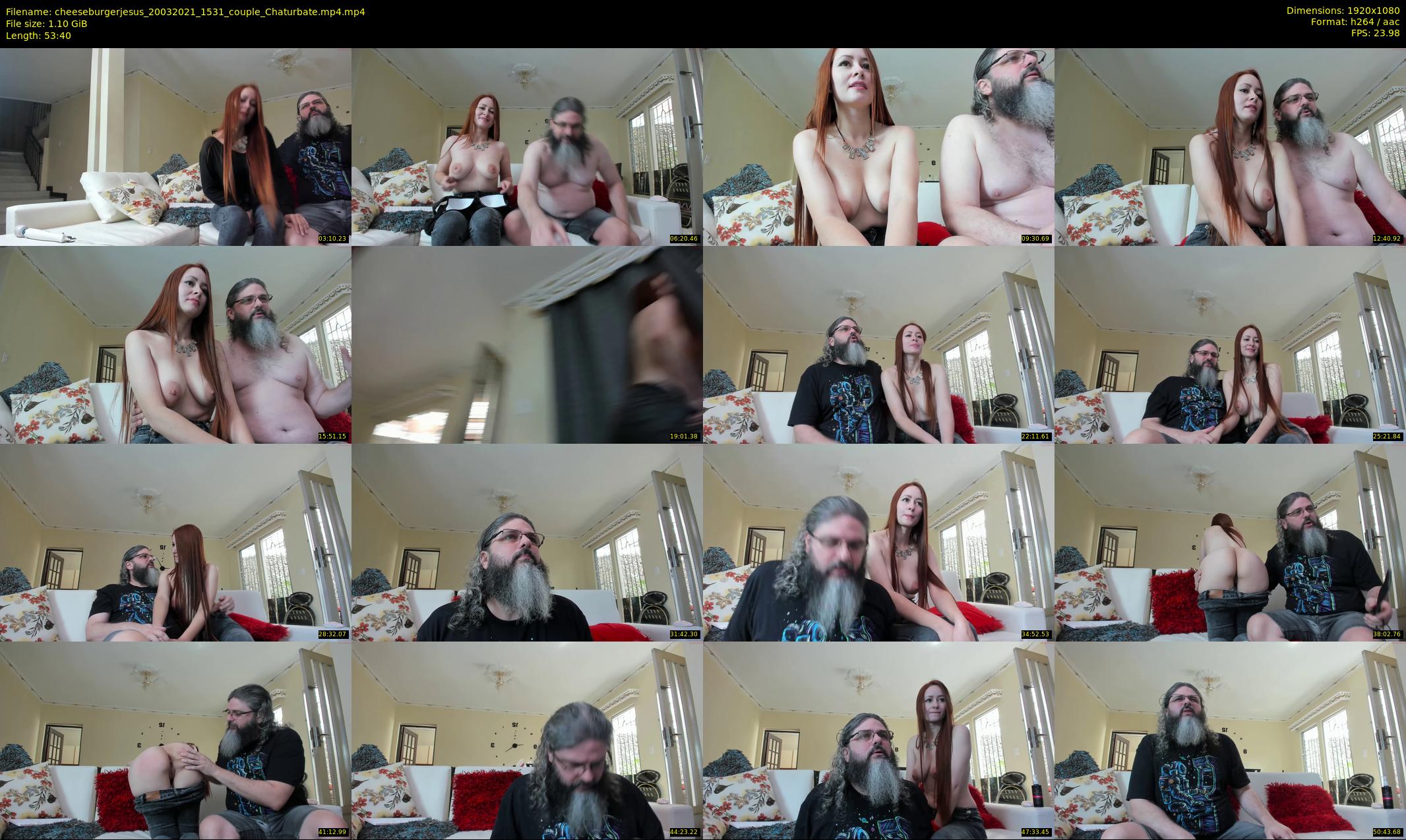 cheeseburgerjesus — 54 minute Chaturbate couple cam show recording, 1080p, Mar 20, 2021