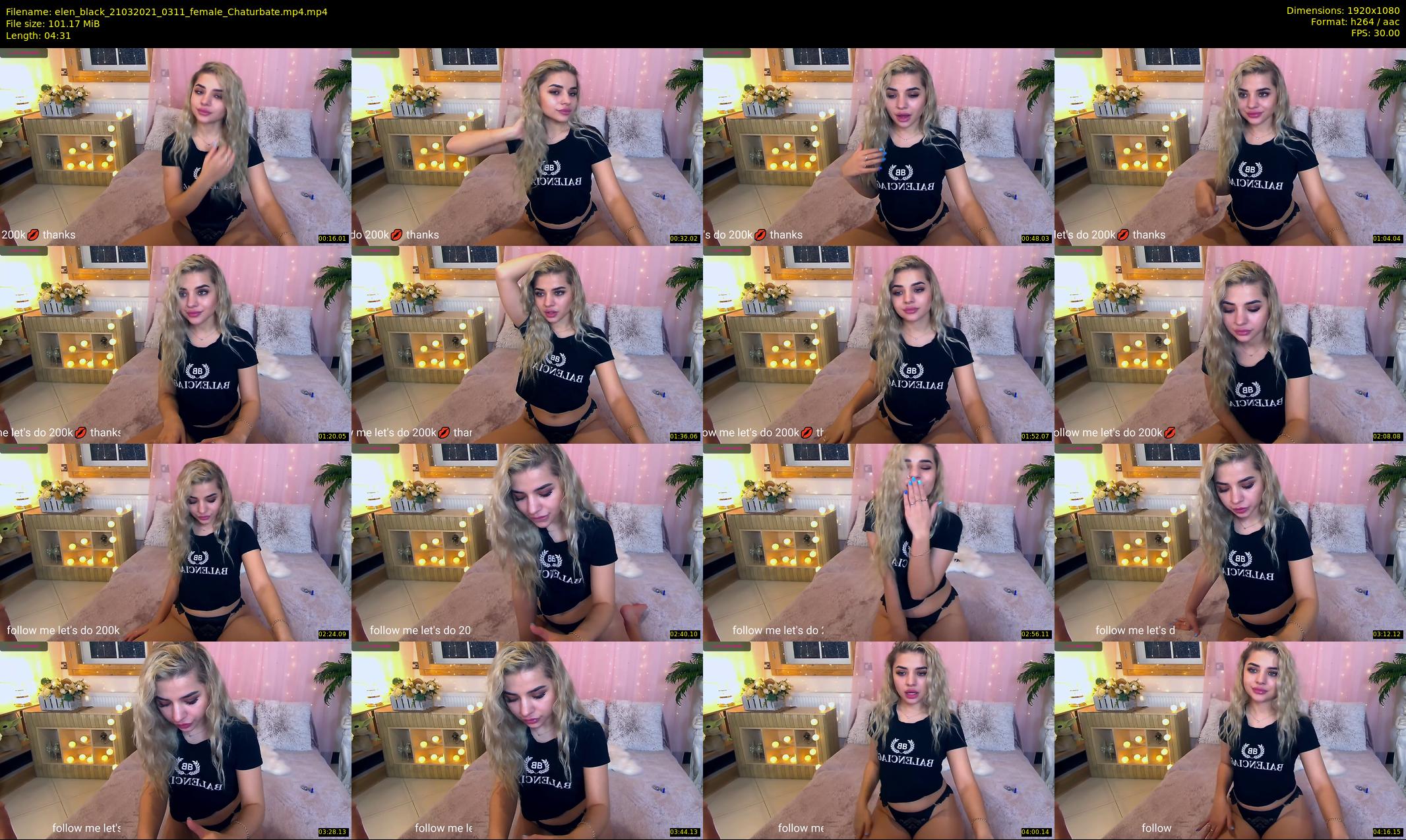 elen_black — 5 minute Chaturbate female cam show recording, 1080p, Mar 21, 2021