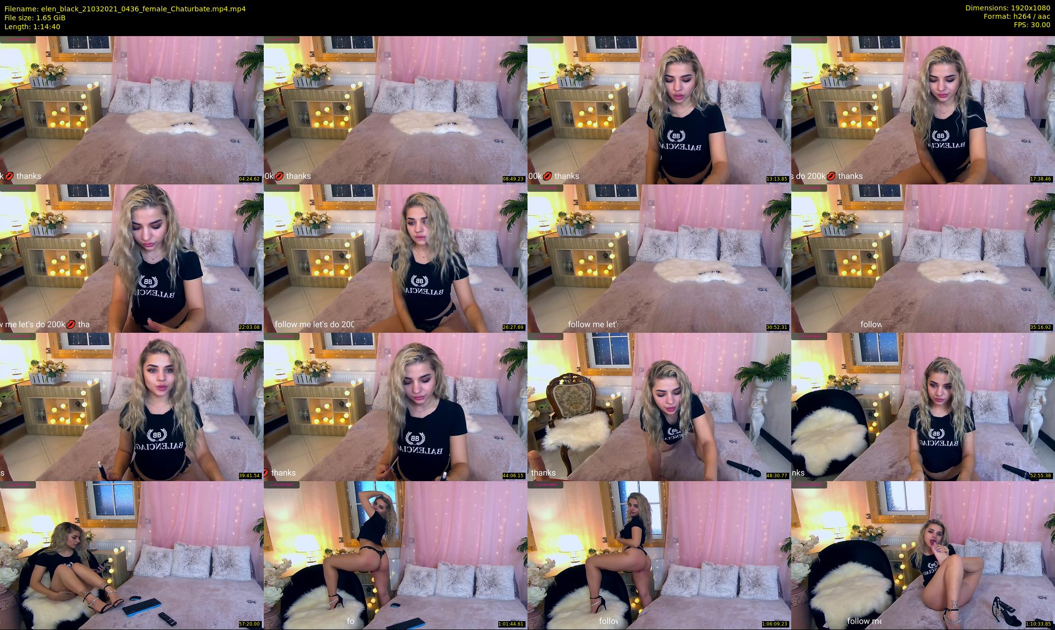 elen_black — 75 minute Chaturbate female cam show recording, 1080p, Mar 21, 2021