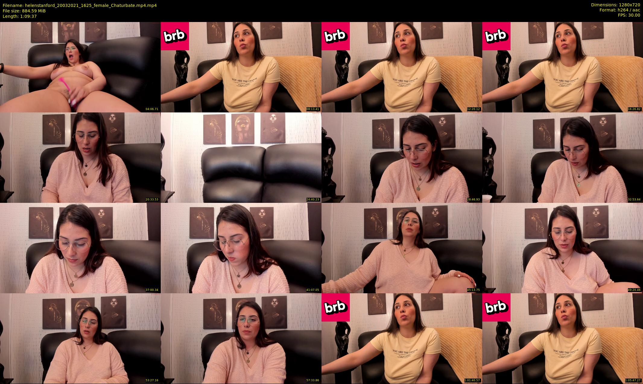 helenstanford — 70 minute Chaturbate female cam show recording, 720p, Mar 20, 2021