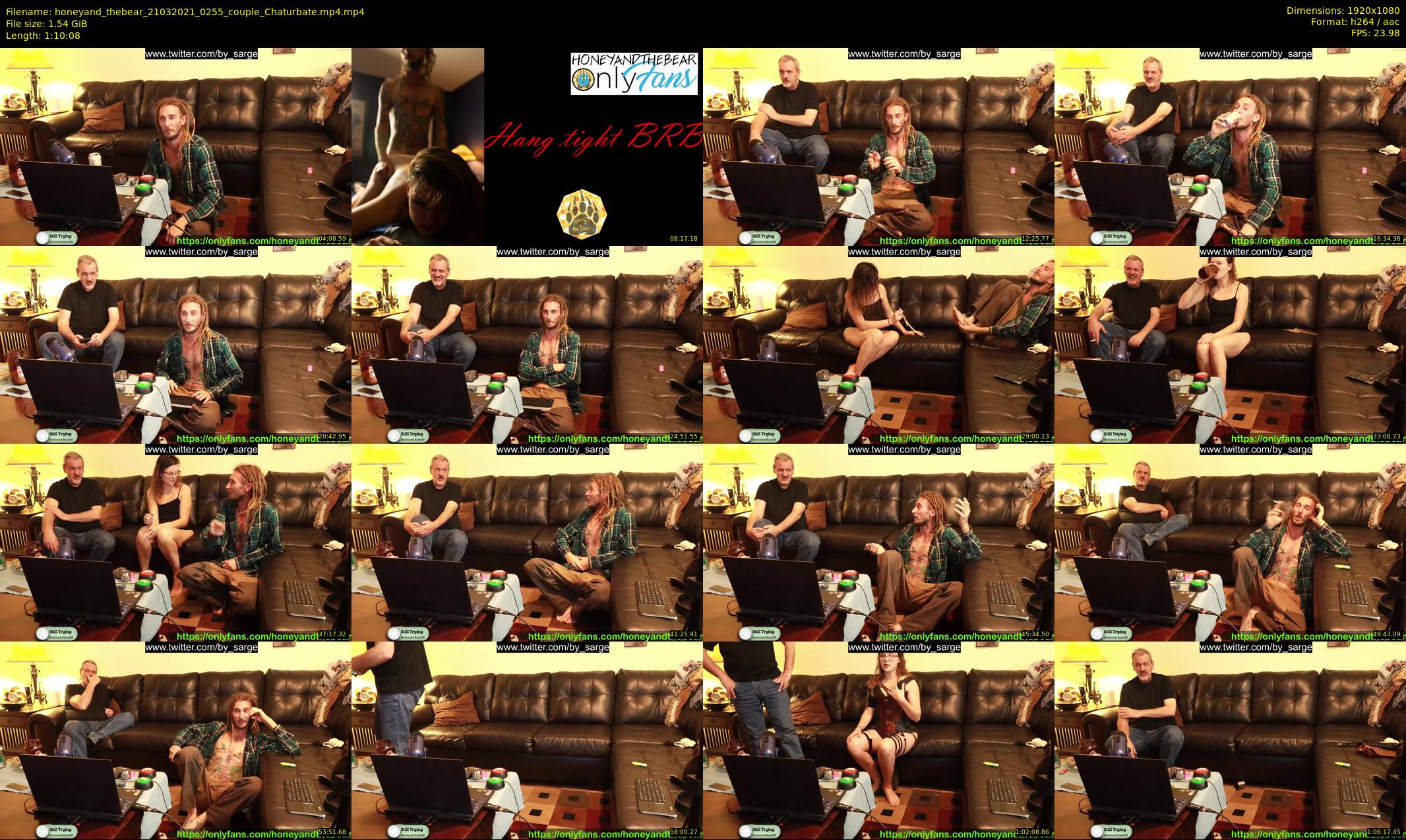 honeyand_thebear — 71 minute Chaturbate couple cam show recording, 1080p, Mar 21, 2021