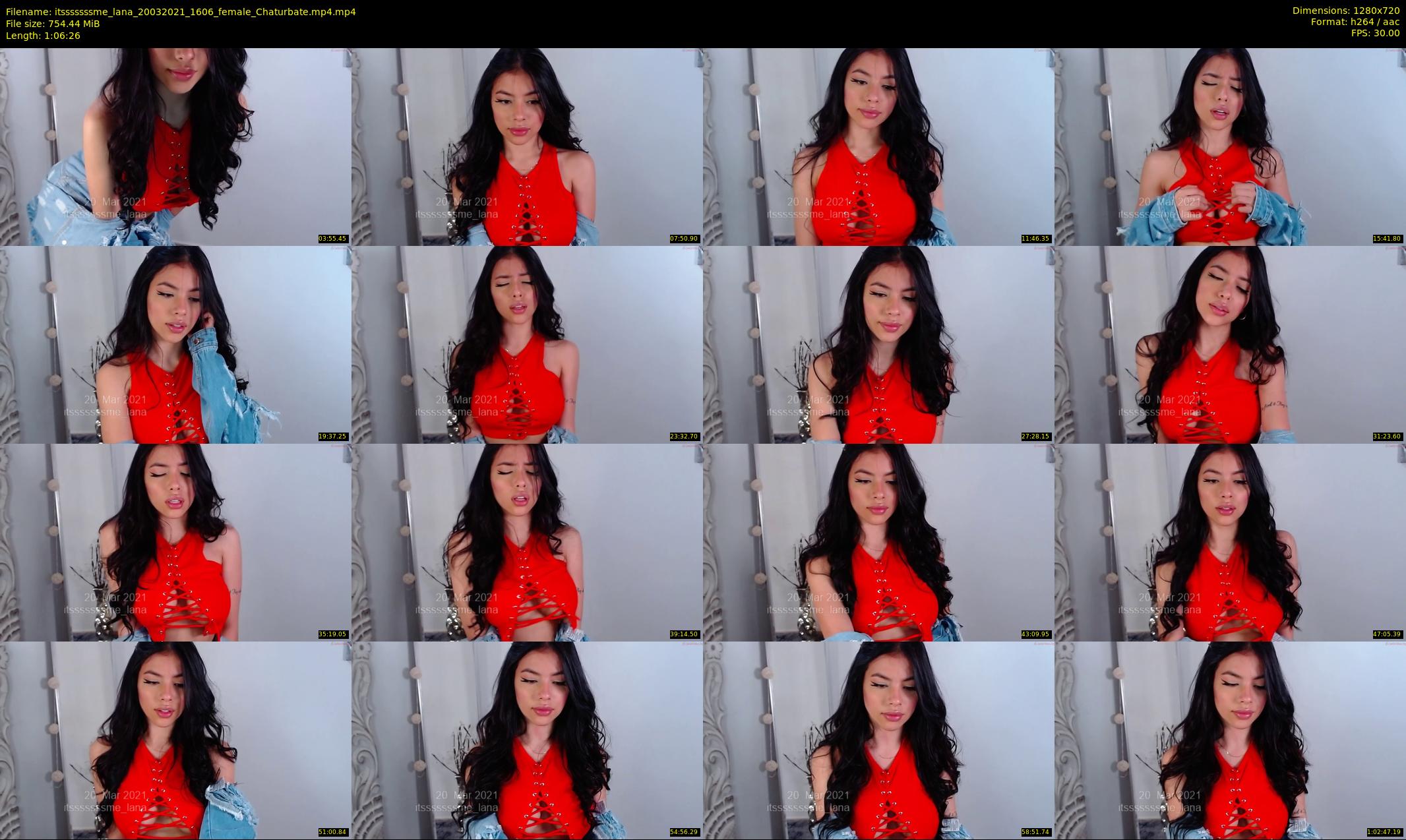 itsssssssme_lana — 67 minute Chaturbate female cam show recording, 720p, Mar 20, 2021