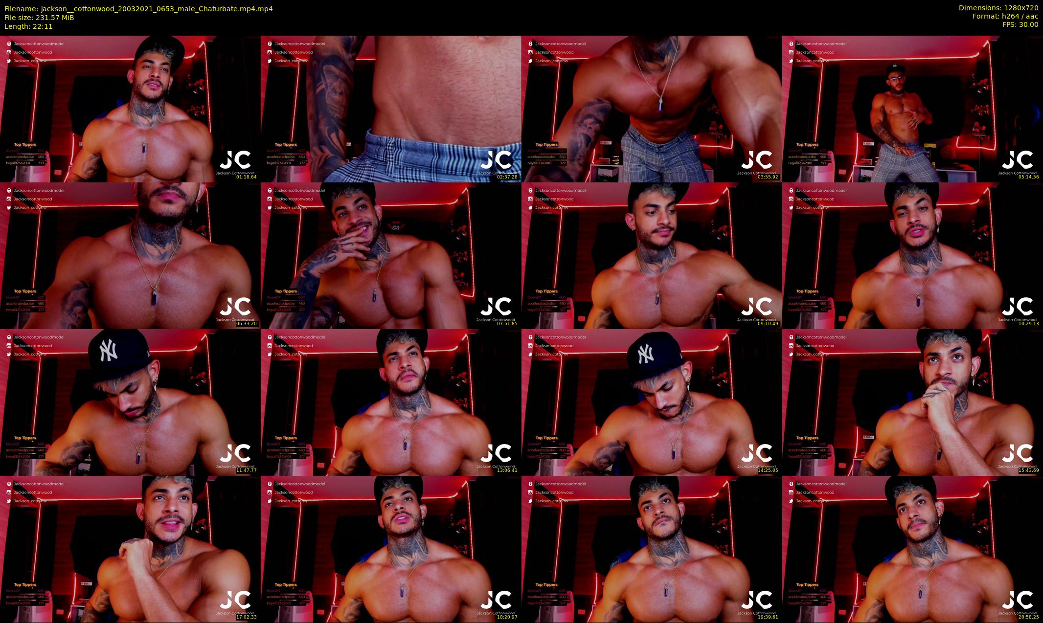 jackson__cottonwood — 23 minute Chaturbate male cam show recording, 720p, Mar 20, 2021