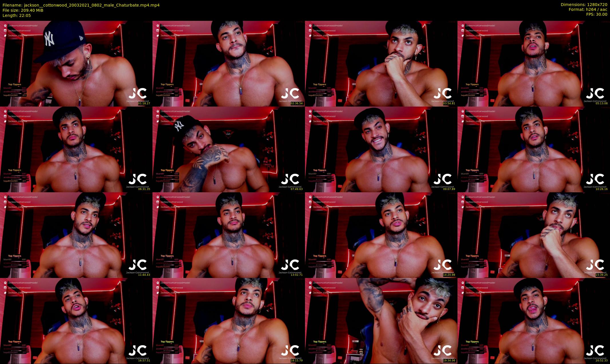 jackson__cottonwood — 23 minute Chaturbate male cam show recording, 720p, Mar 20, 2021