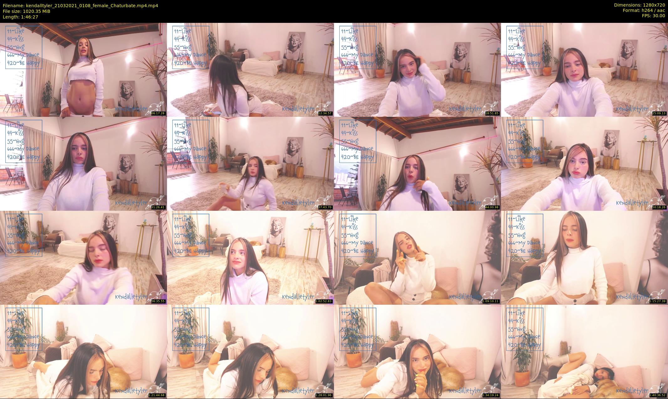 kendalltyler — 107 minute Chaturbate female cam show recording, 720p, Mar 21, 2021