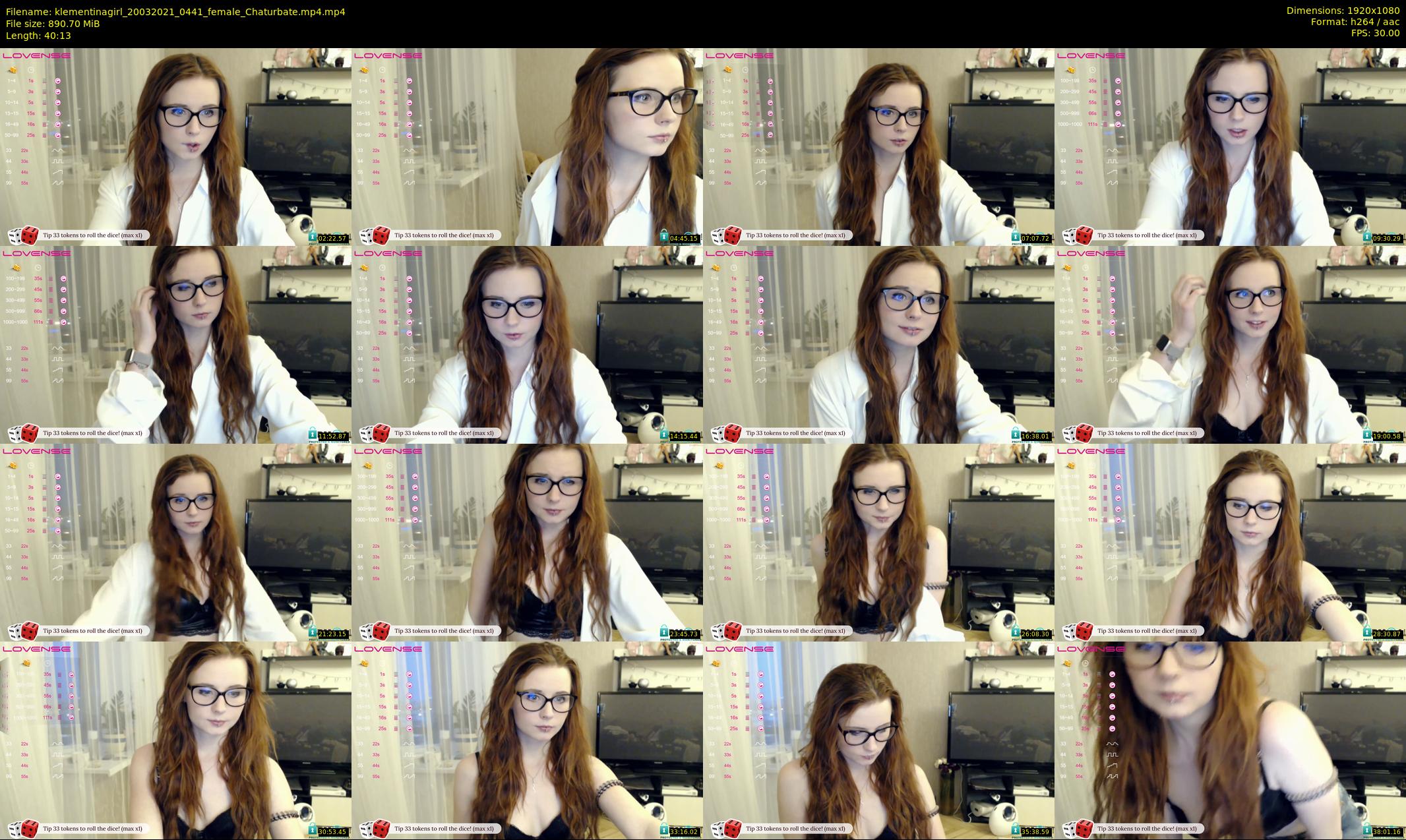 klementinagirl — 41 minute Chaturbate female cam show recording, 1080p, Mar 20, 2021
