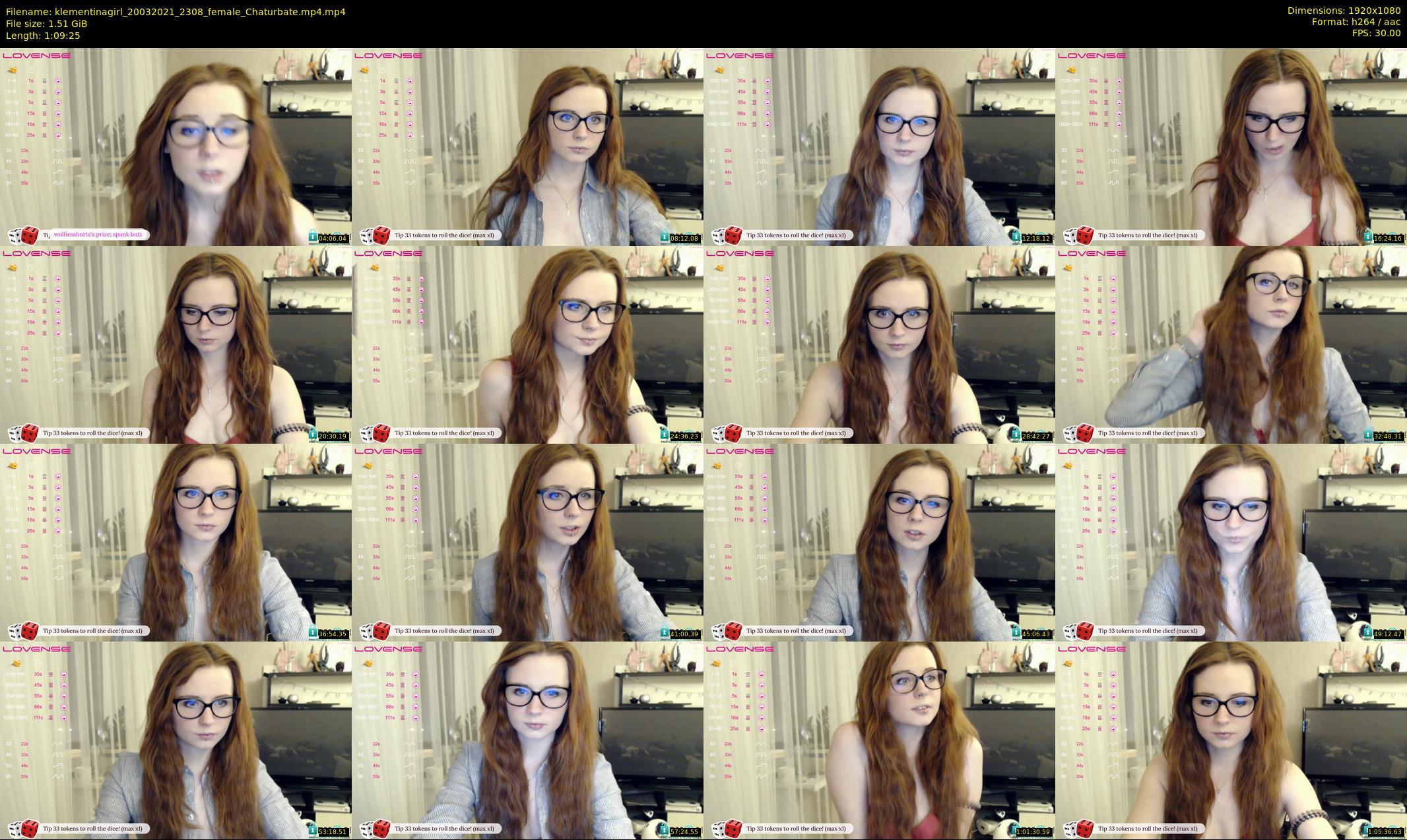klementinagirl — 70 minute Chaturbate female cam show recording, 1080p, Mar 20, 2021