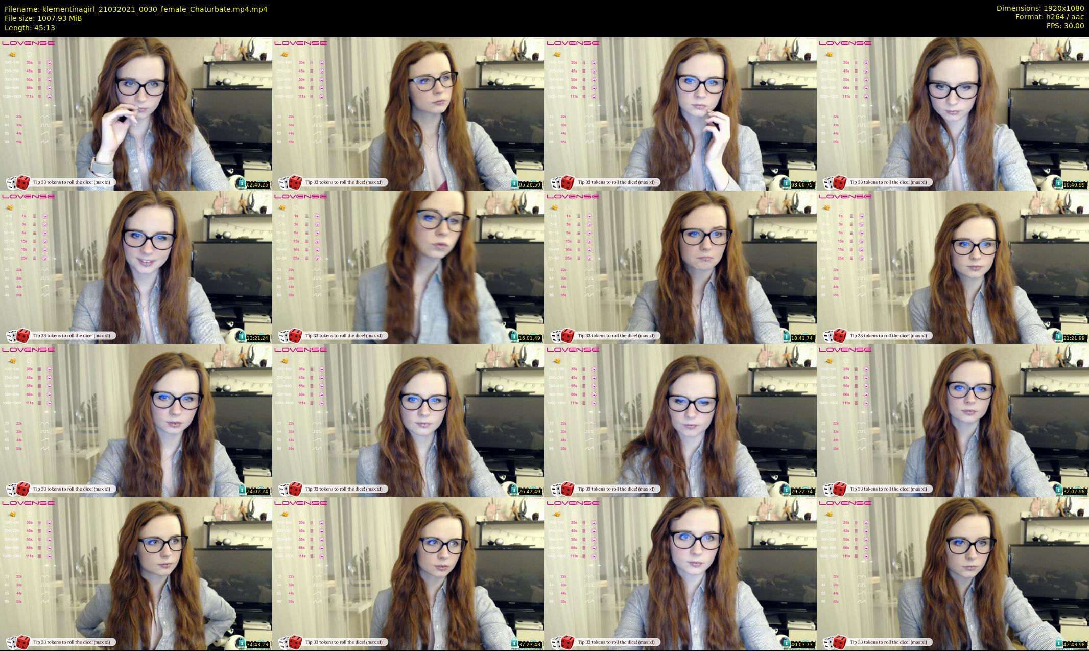 klementinagirl — 46 minute Chaturbate female cam show recording, 1080p, Mar 21, 2021