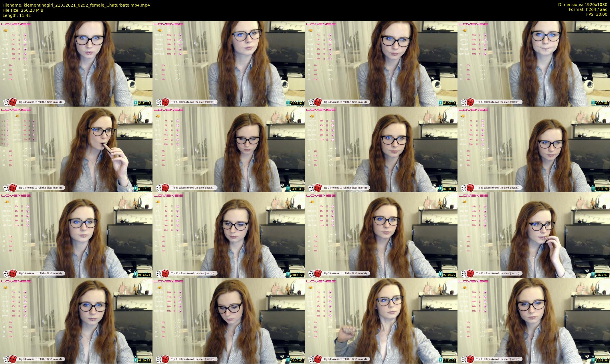 klementinagirl — 12 minute Chaturbate female cam show recording, 1080p, Mar 21, 2021