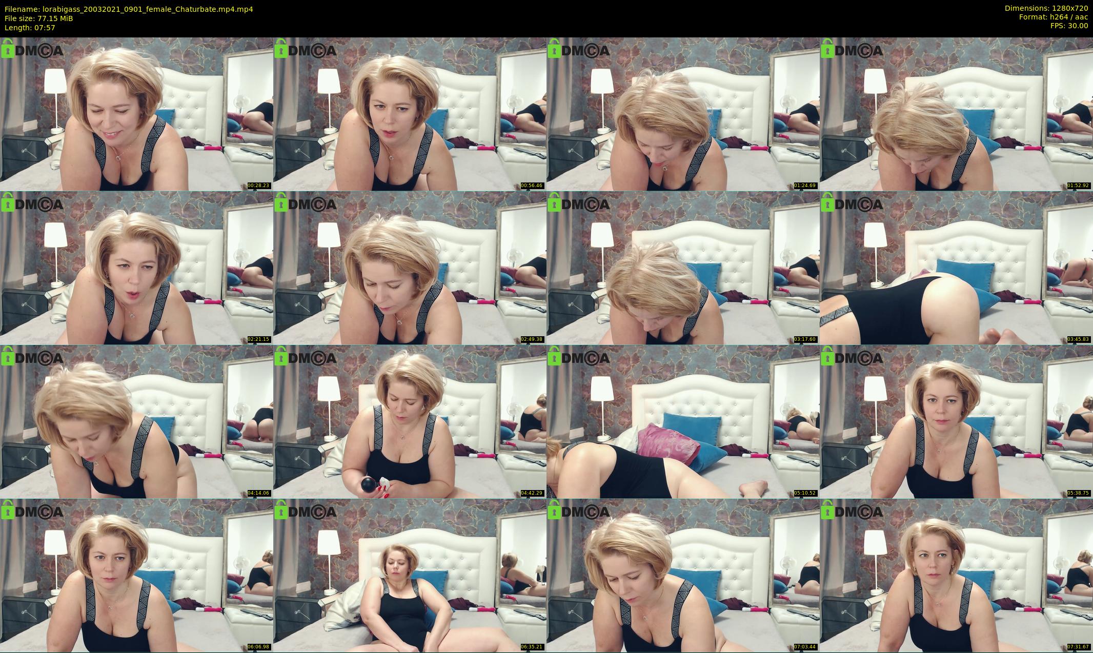 lorabigass — 8 minute Chaturbate female cam show recording, 720p, Mar 20, 2021
