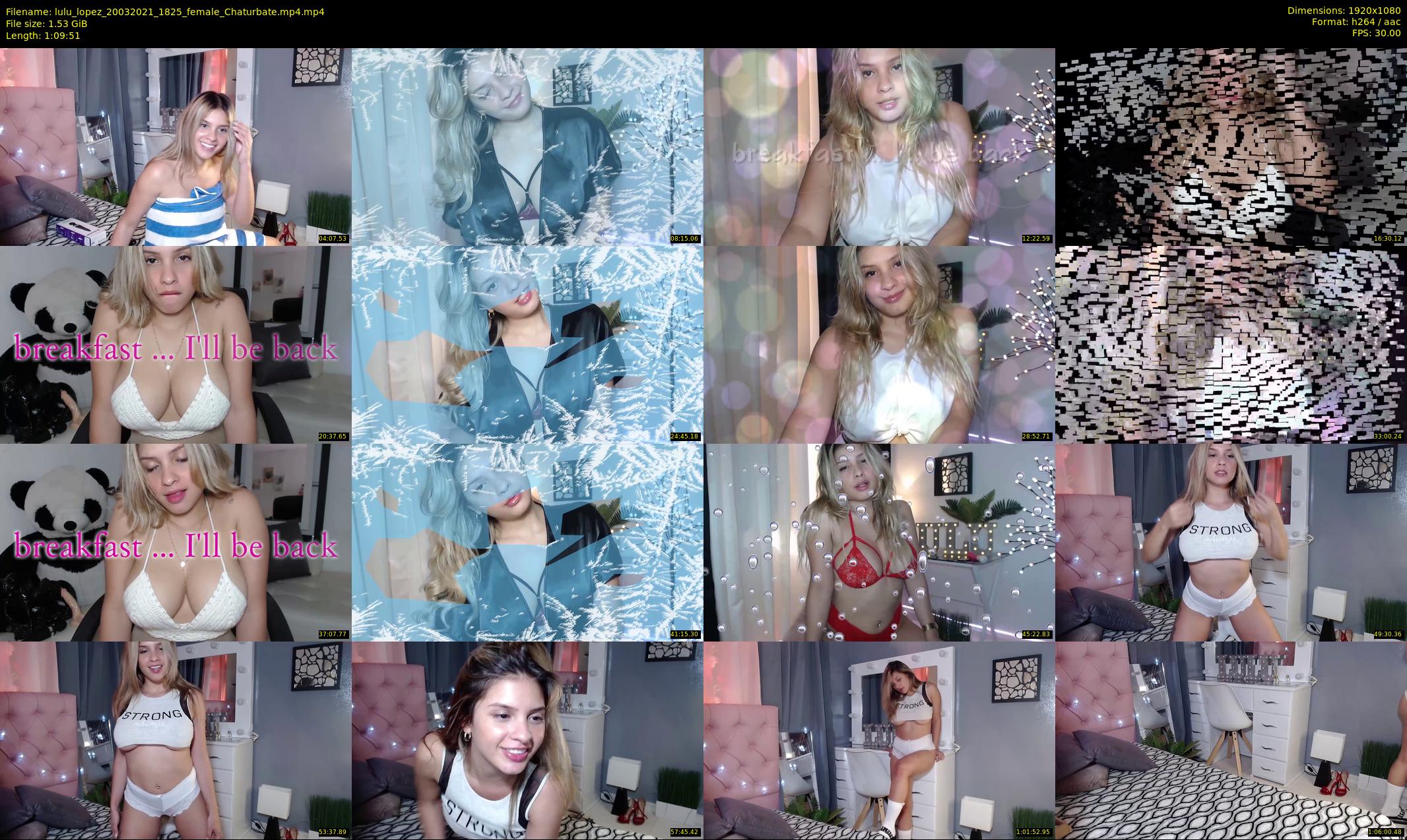 lulu_lopez — 70 minute Chaturbate female cam show recording, 1080p, Mar 20, 2021