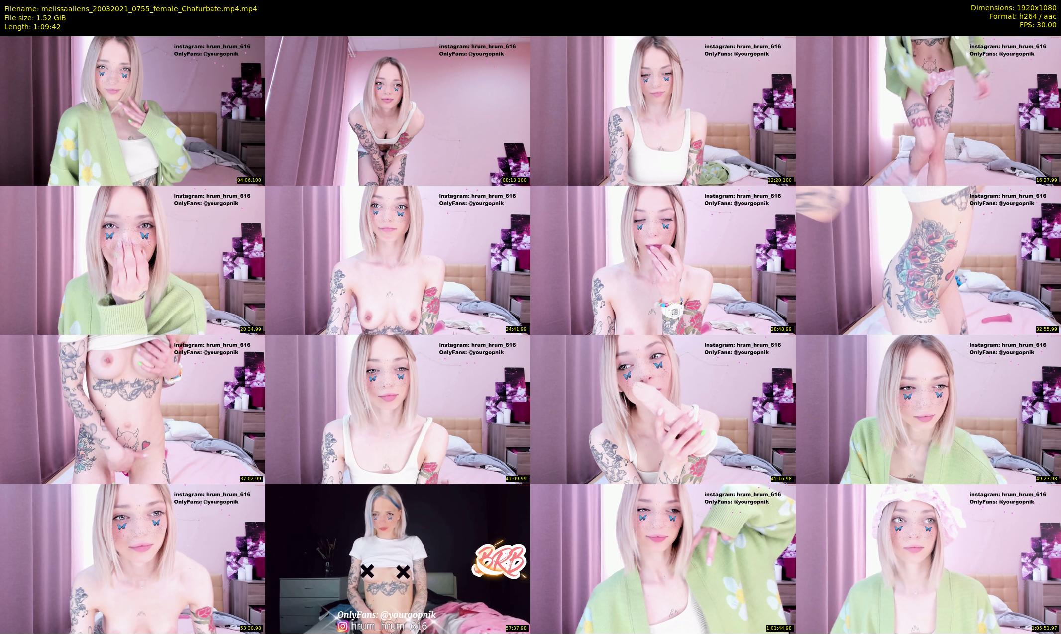 melissaallens — 70 minute Chaturbate female cam show recording, 1080p, Mar 20, 2021