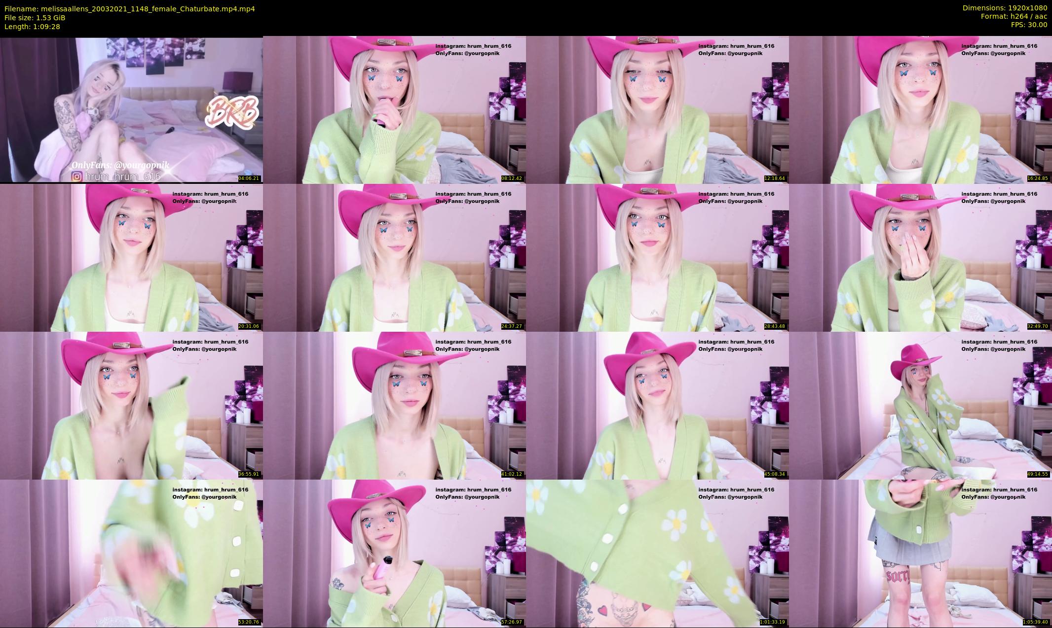 melissaallens — 70 minute Chaturbate female cam show recording, 1080p, Mar 20, 2021