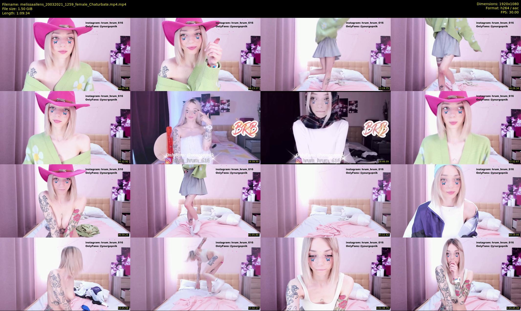 melissaallens — 70 minute Chaturbate female cam show recording, 1080p, Mar 20, 2021