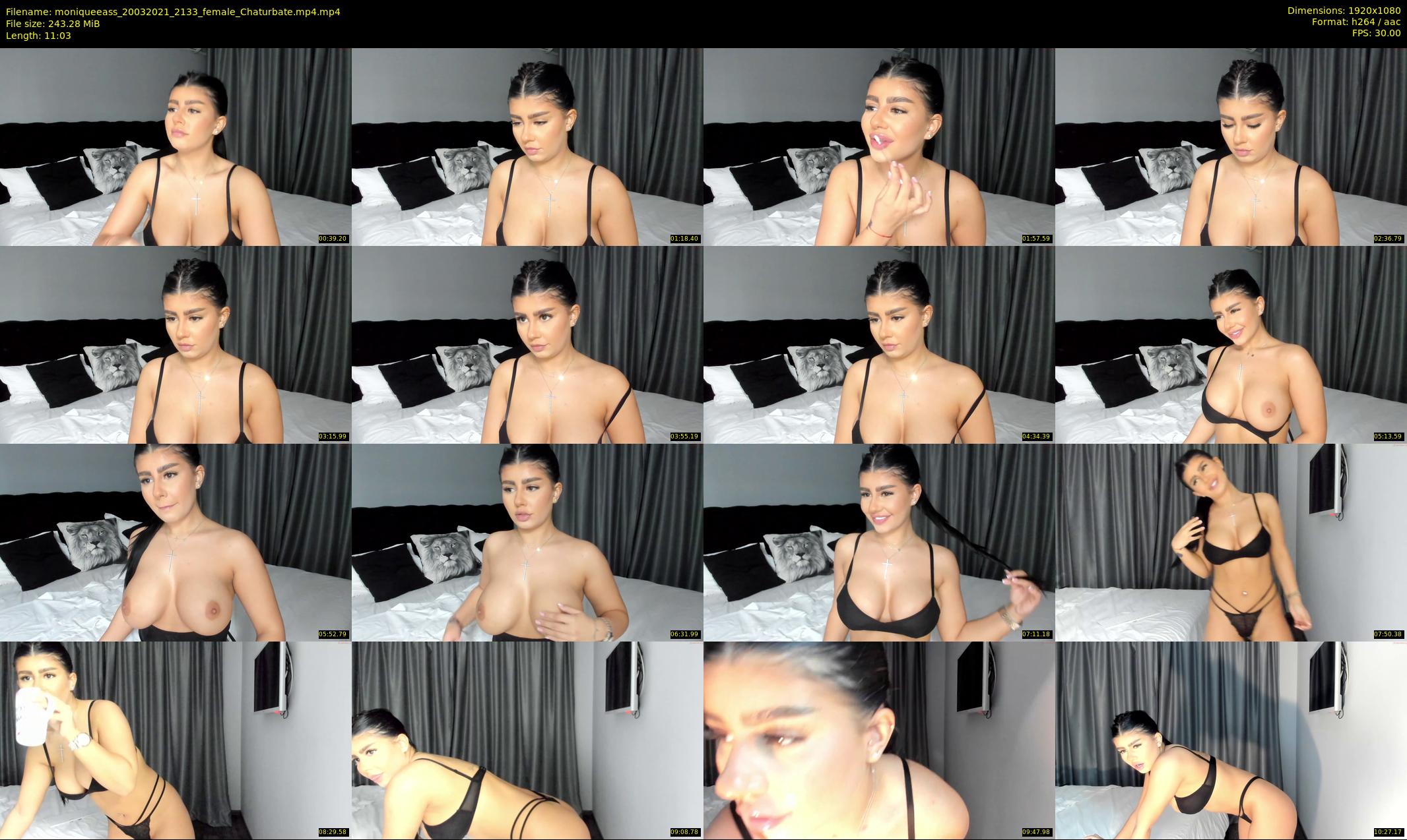 moniqueeass — 12 minute Chaturbate female cam show recording, 1080p, Mar 20, 2021