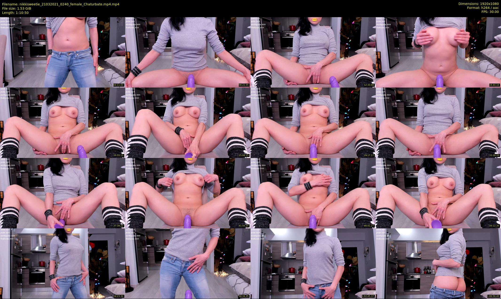 nikkisweetie — 71 minute Chaturbate female cam show recording, 1080p, Mar 21, 2021