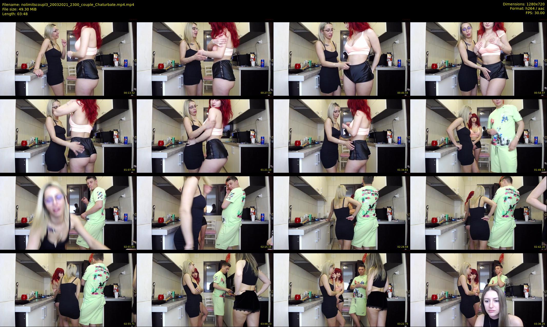 nolimitscoupl3 — 4 minute Chaturbate couple cam show recording, 720p, Mar 20, 2021
