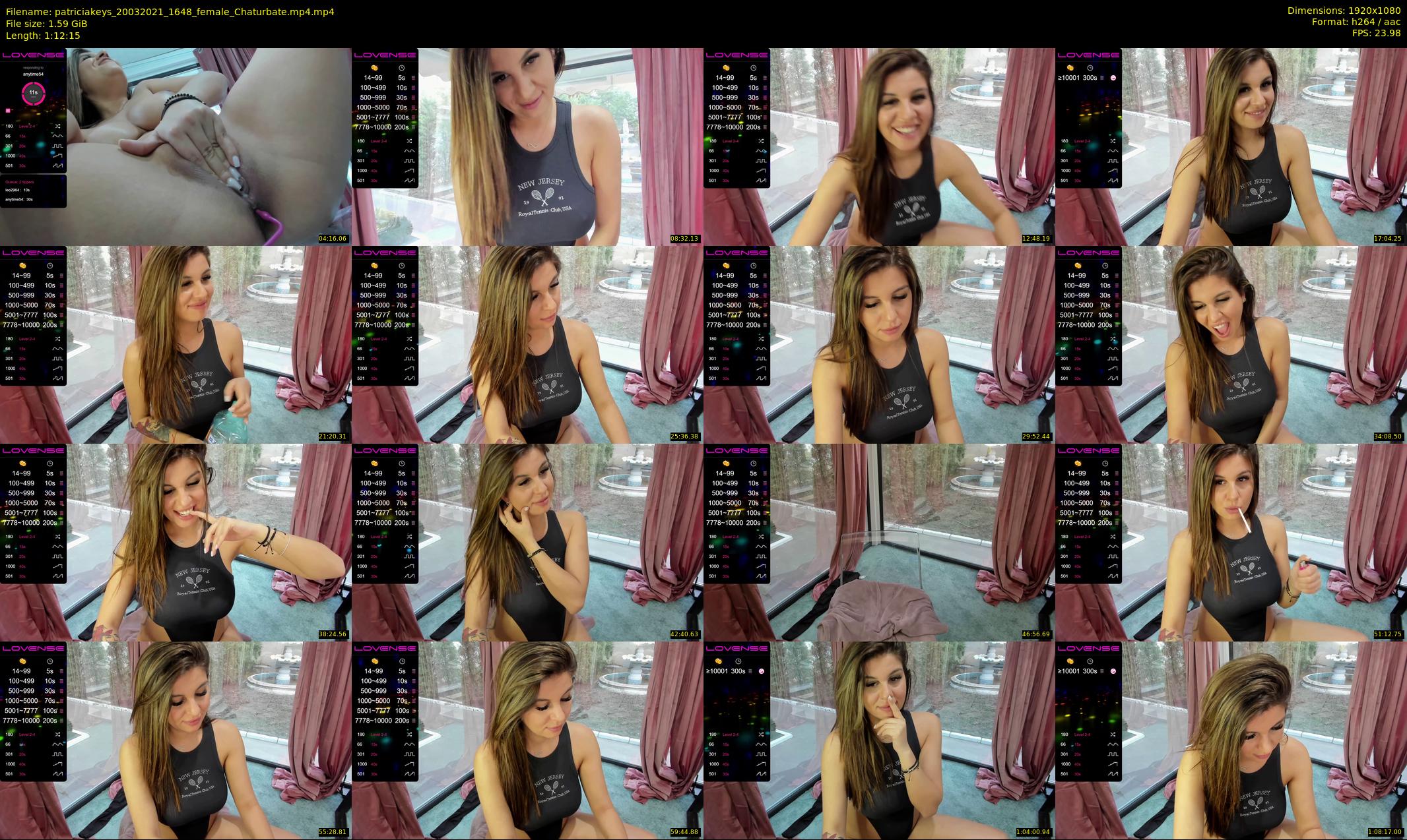 patriciakeys — 73 minute Chaturbate female cam show recording, 1080p, Mar 20, 2021