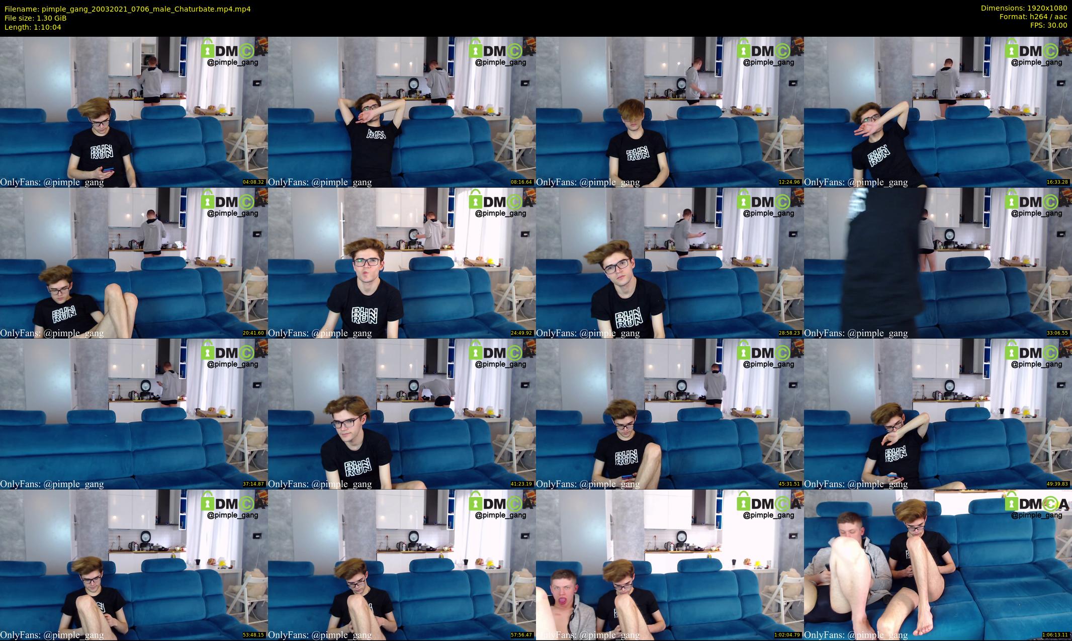 pimple_gang — 71 minute Chaturbate male cam show recording, 1080p, Mar 20, 2021