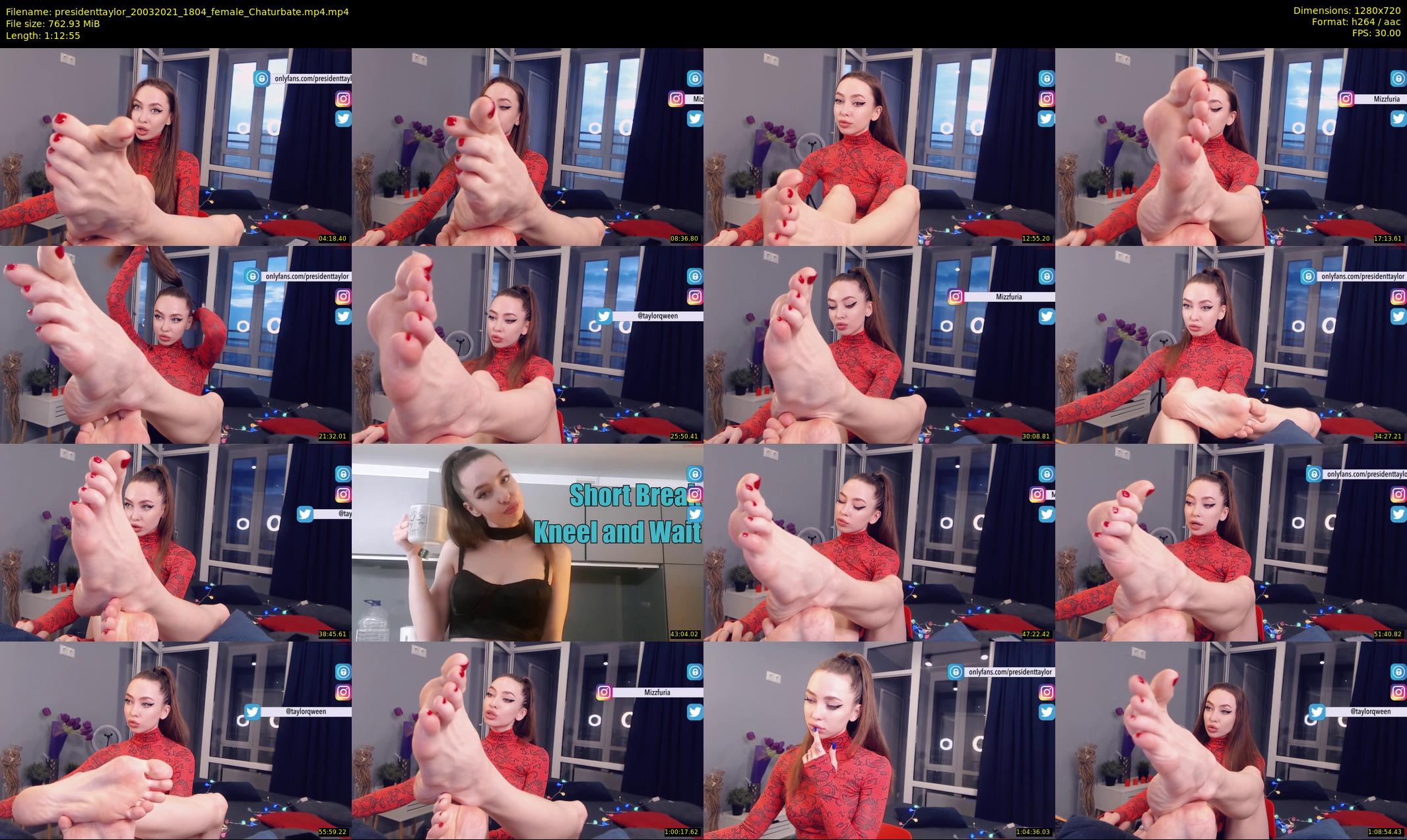 presidenttaylor — 73 minute Chaturbate female cam show recording, 720p, Mar 20, 2021