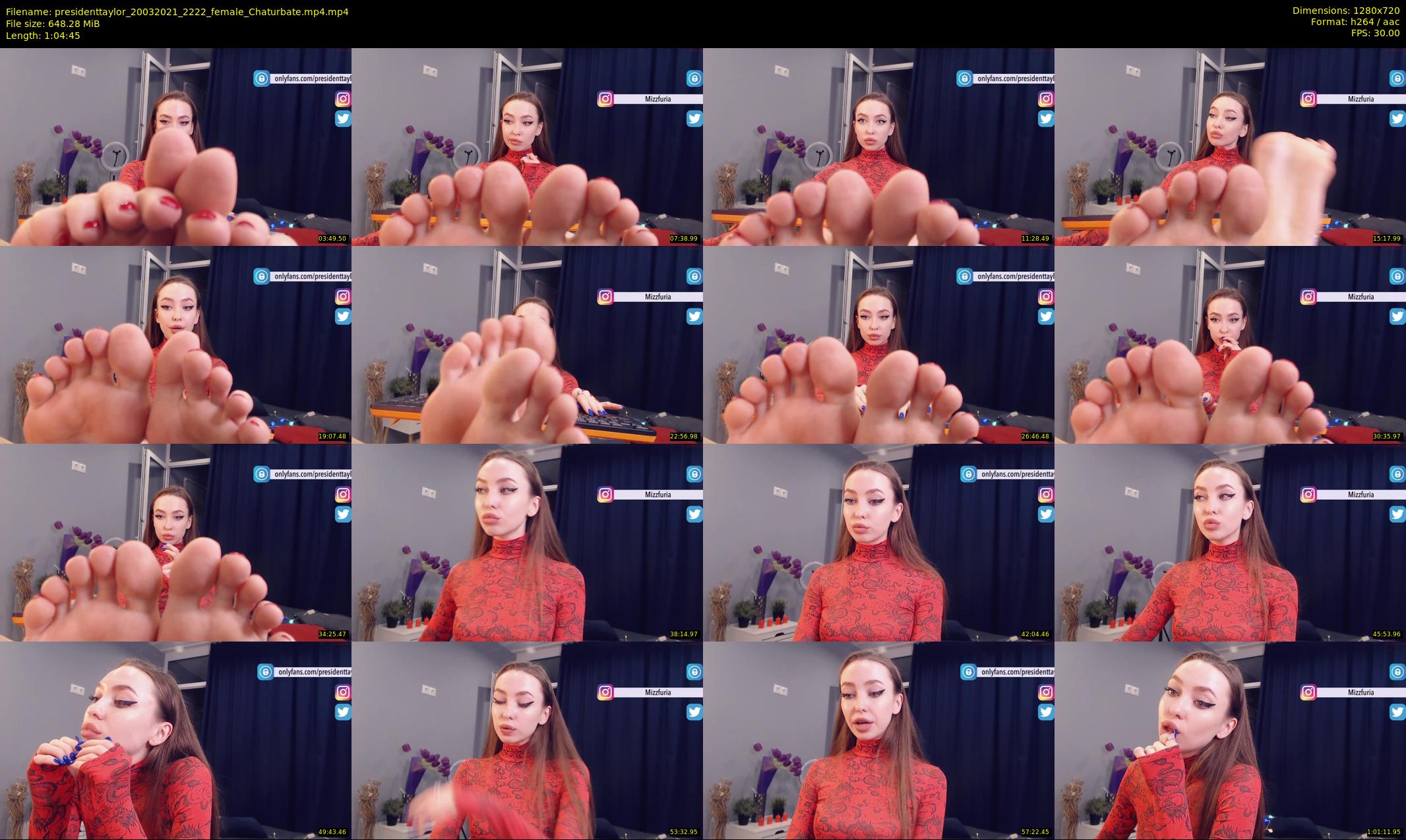 presidenttaylor — 65 minute Chaturbate female cam show recording, 720p, Mar 20, 2021