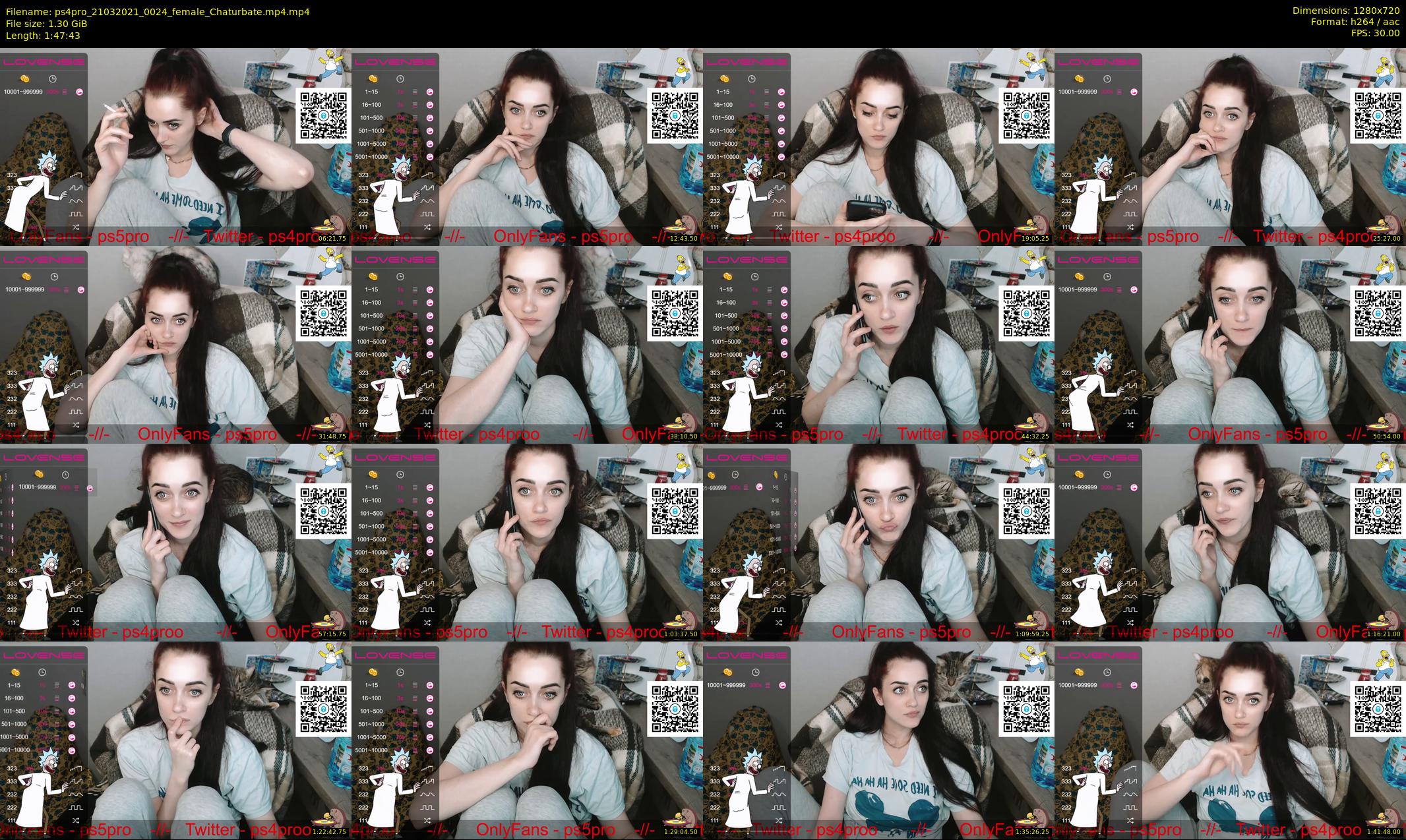 ps4pro — 108 minute Chaturbate female cam show recording, 720p, Mar 21, 2021