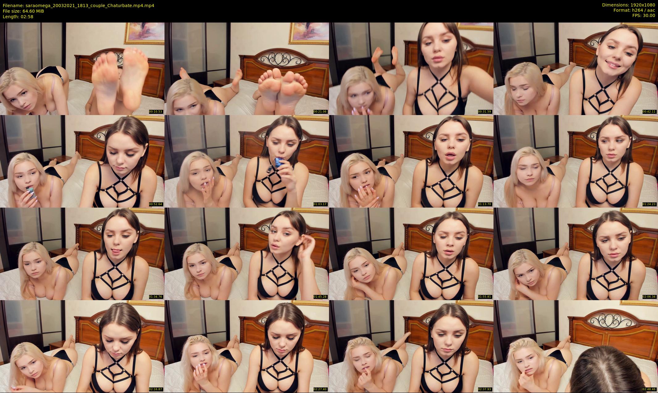 saraomega — 3 minute Chaturbate couple cam show recording, 1080p, Mar 20, 2021