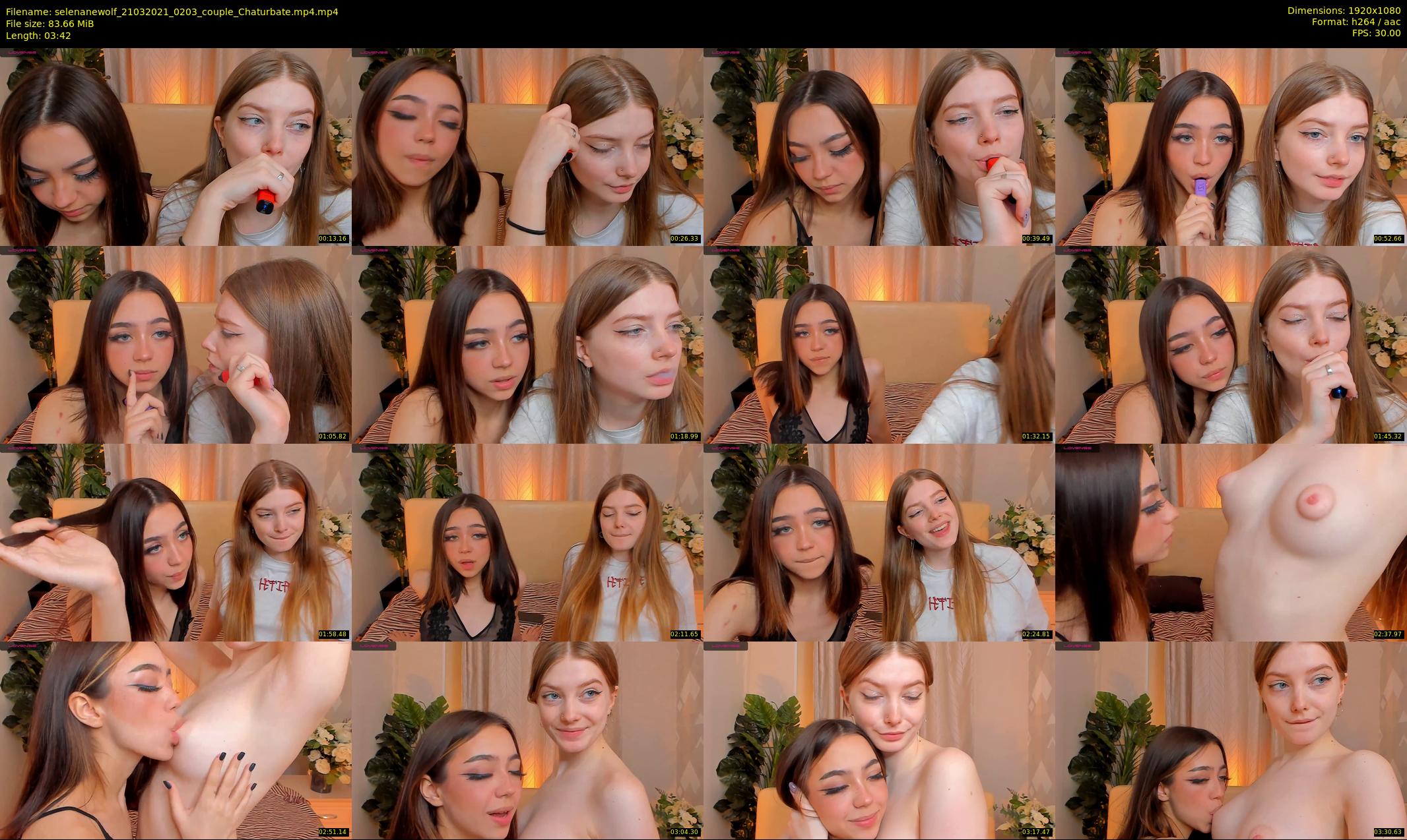 selenanewolf — 4 minute Chaturbate couple cam show recording, 1080p, Mar 21, 2021