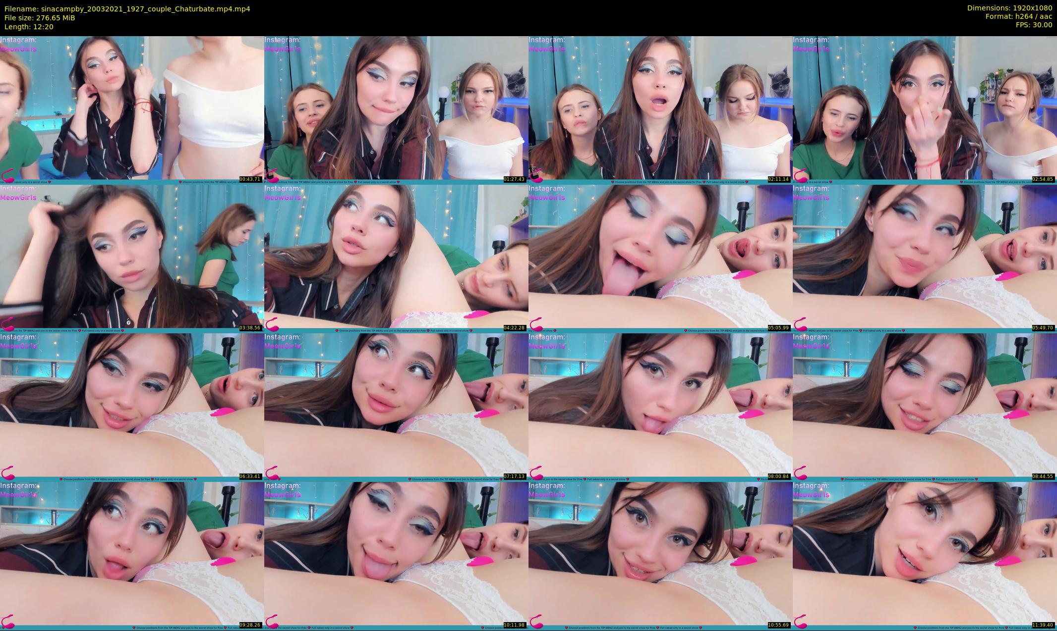 sinacampby — 13 minute Chaturbate couple cam show recording, 1080p, Mar 20, 2021
